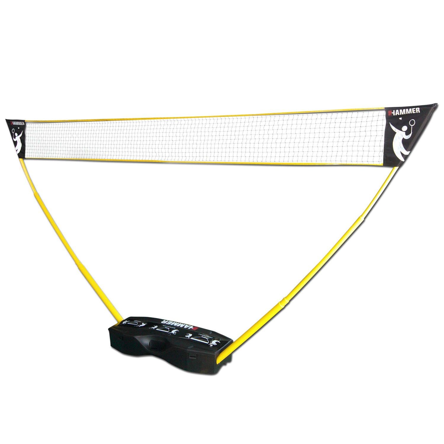Rede 3 em 1 para voleibol bádminton e tenis Hammer Amarelo-2