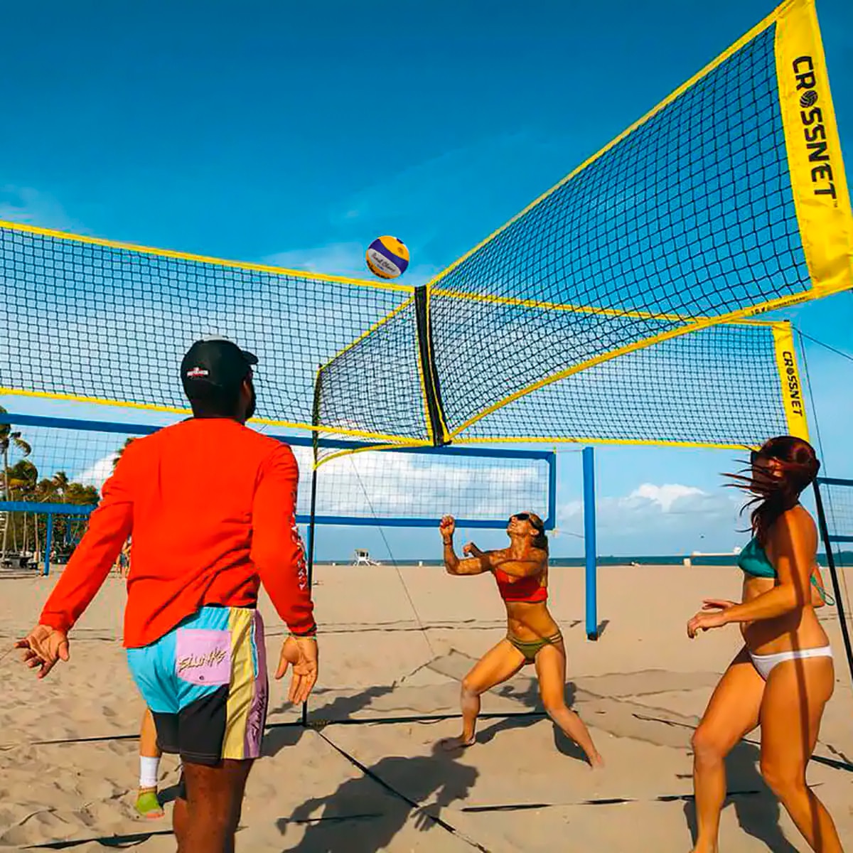 Rede de voleibol Crossnet Hammer Amarelo-2