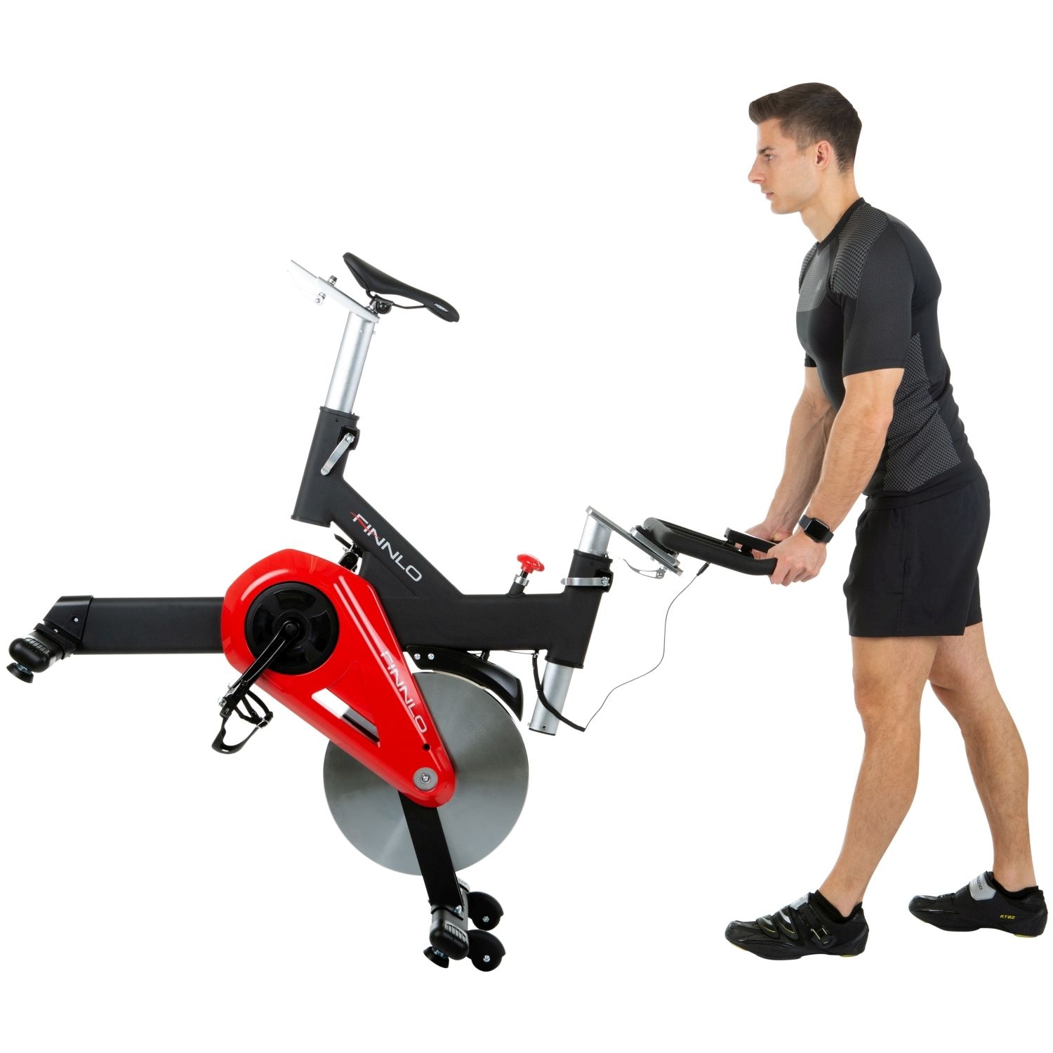 Bicicleta spinning Speed CRT Hammer montagem e ativação incluído Preto-5
