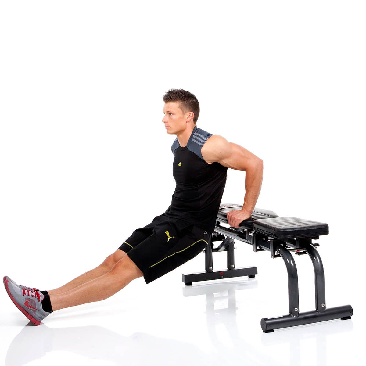 Banco de musculação Bio Force Extreme Hammer Preto-4