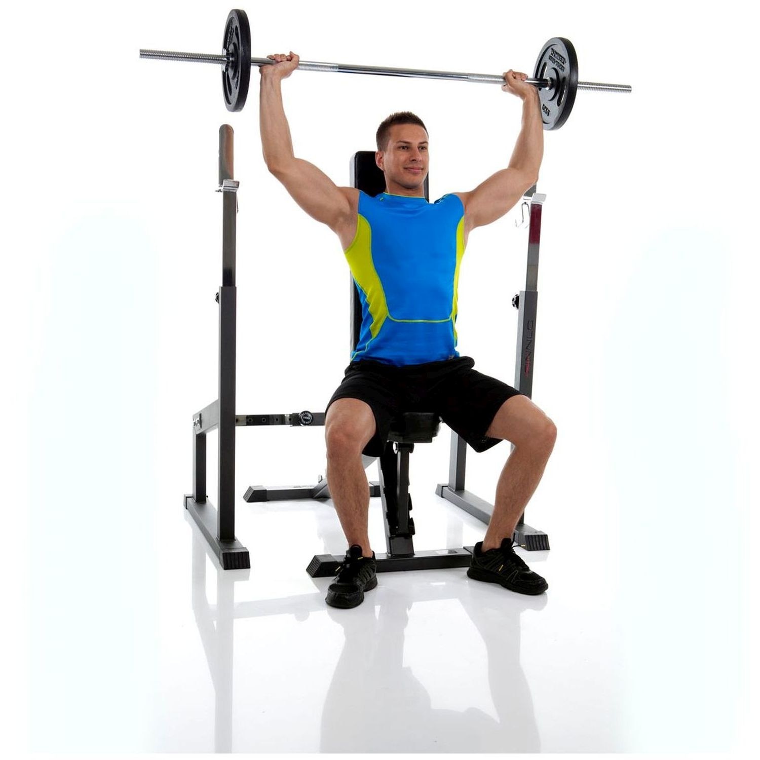 Suporte de pesos barra larga Hammer Cinzento-3