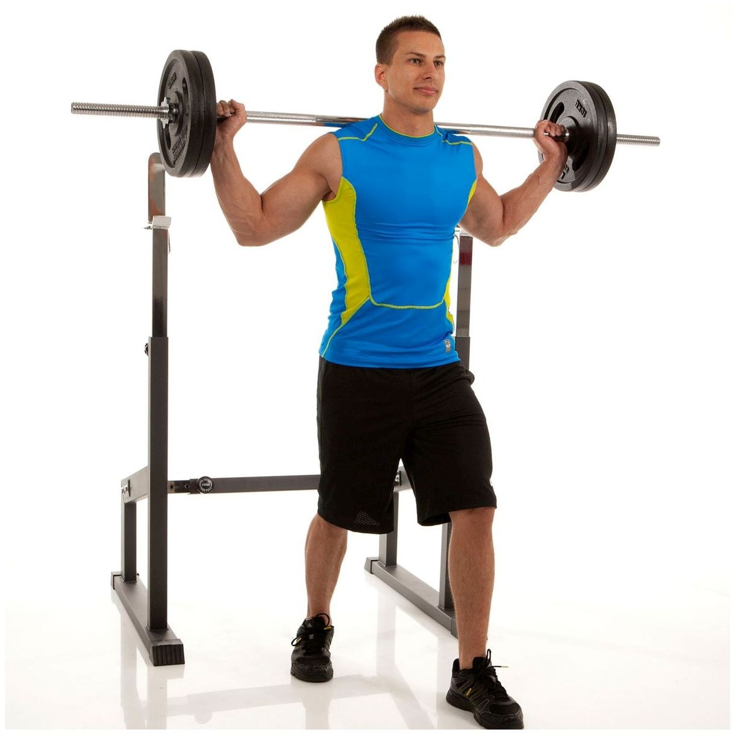 Suporte de pesos barra larga Hammer Cinzento-4