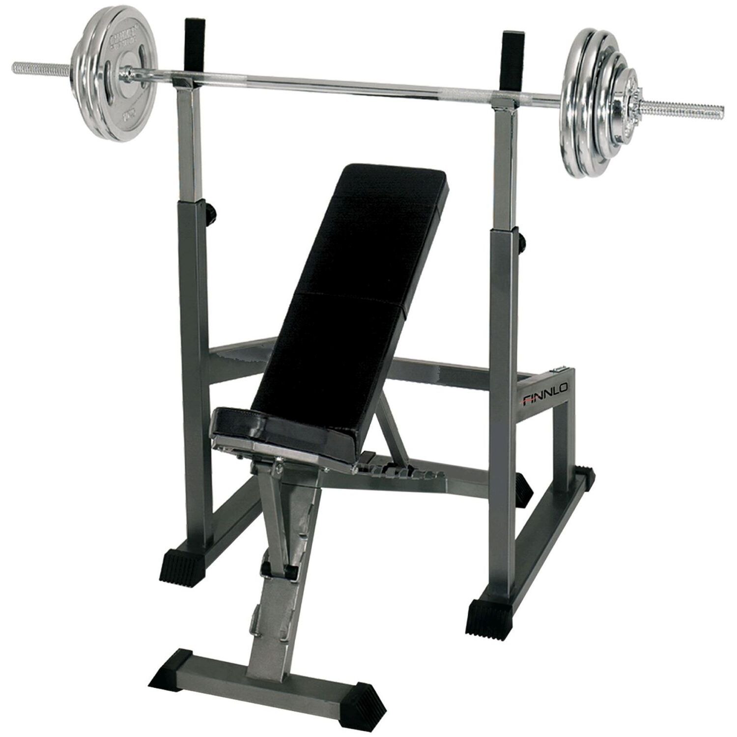Suporte de pesos barra larga Hammer Cinzento-5