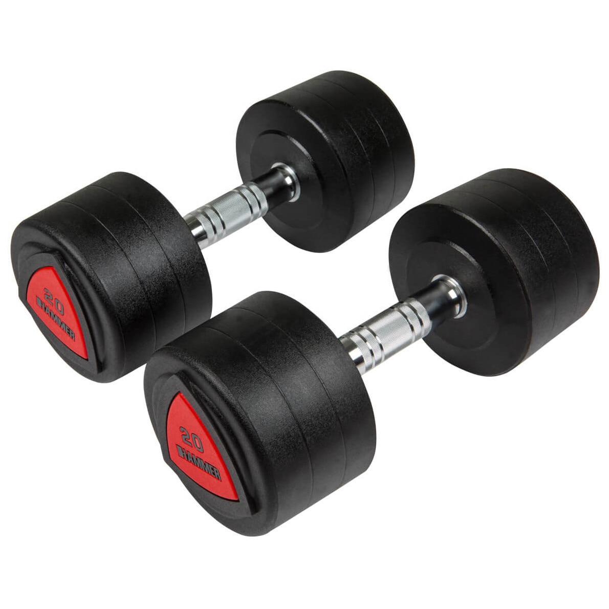 Halteres Compactos Hammer 2x20 Kg Preto-1