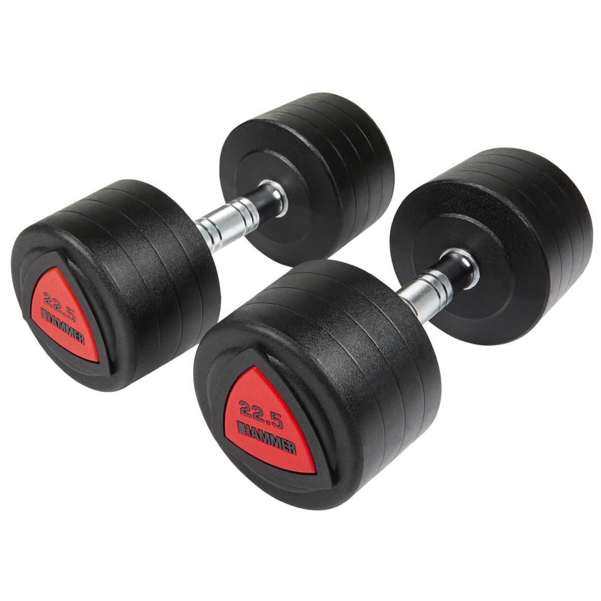 Halteres Compactos Hammer 2x22,5 Kg Preto-1