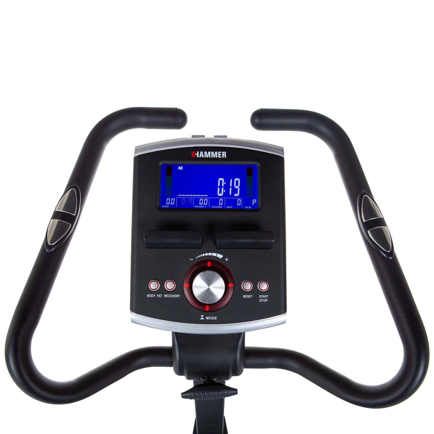 Bicicleta estática Cardio Motion BT Hammer montagem e ativação incluído Preto-4