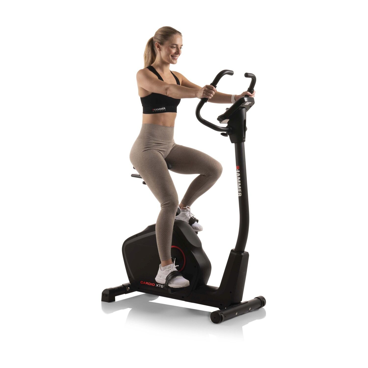 Bicicleta estática Cardio XT6 BT Hammer montagem e ativação incluído Preto-7