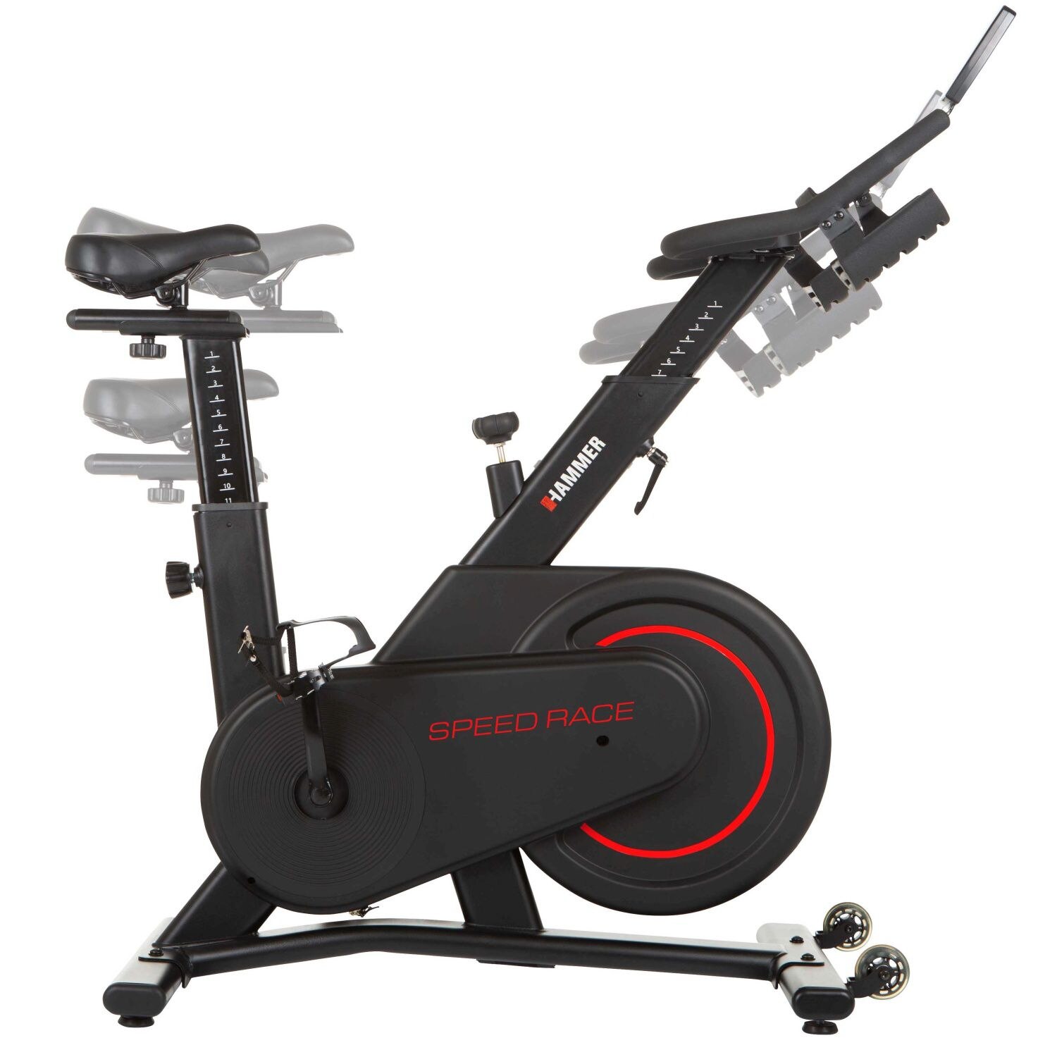 Bicicleta Ciclo Indoor Speed Race Hammer com envio, montagem e ativação incluído Preto-4