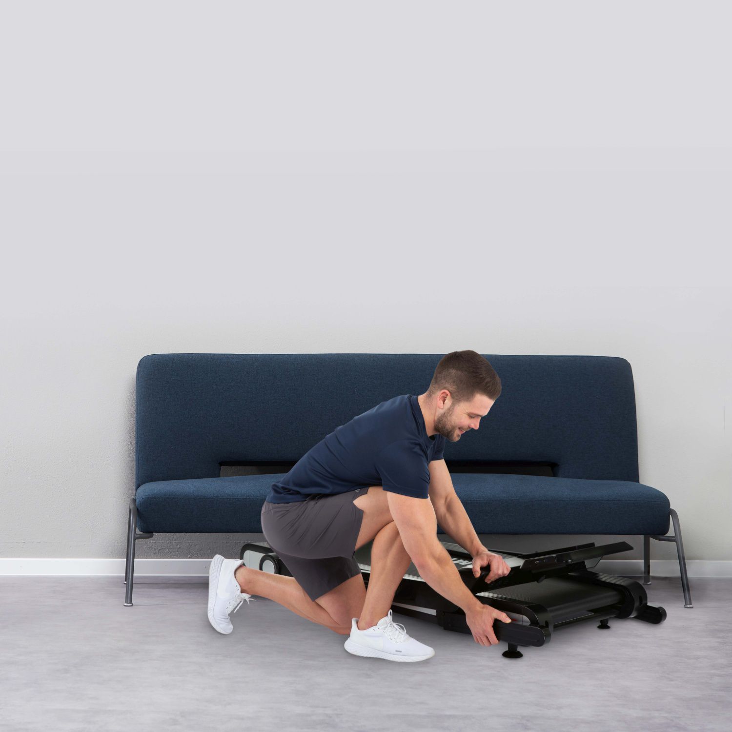 Passadeira de correr Q. VADIS 3.0 Hammer com envio, montagem e ativação incluído Preto-6