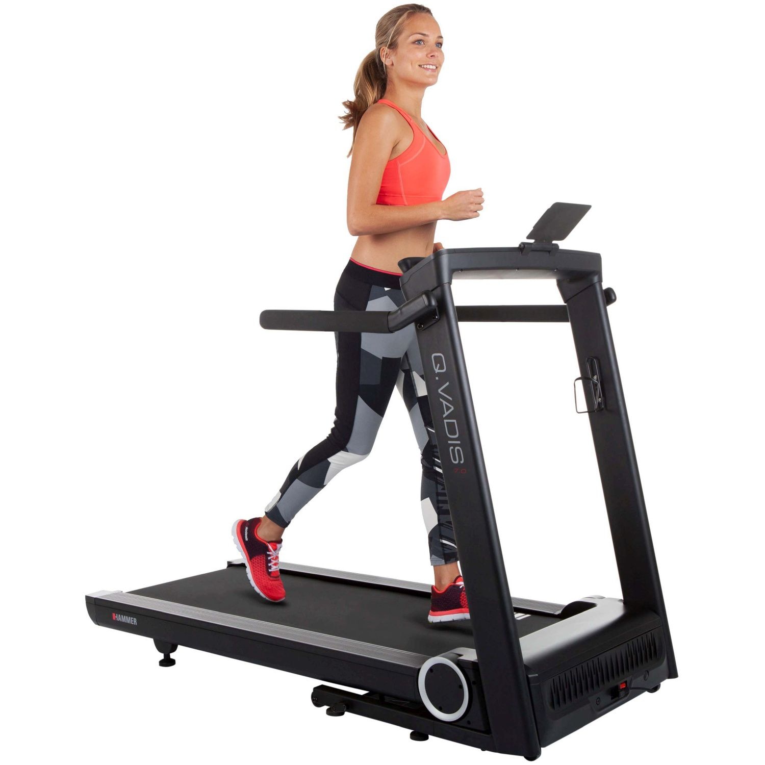 Passadeira de correr Q. VADIS 7.0 Hammer com envio, montagem e ativação incluído Preto-3