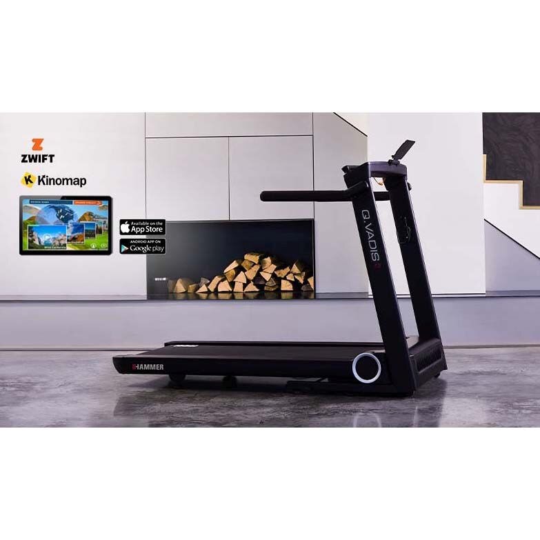 Passadeira de correr Q. VADIS 7.0 Hammer com envio, montagem e ativação incluído Preto-7