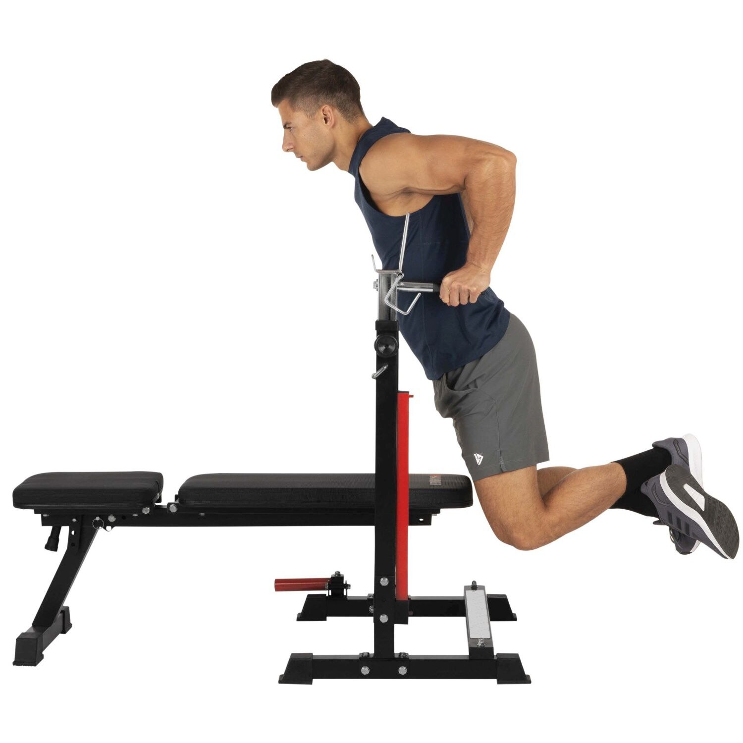 Banco e suporte para barra larga Force 4.0 Hammer Preto-6
