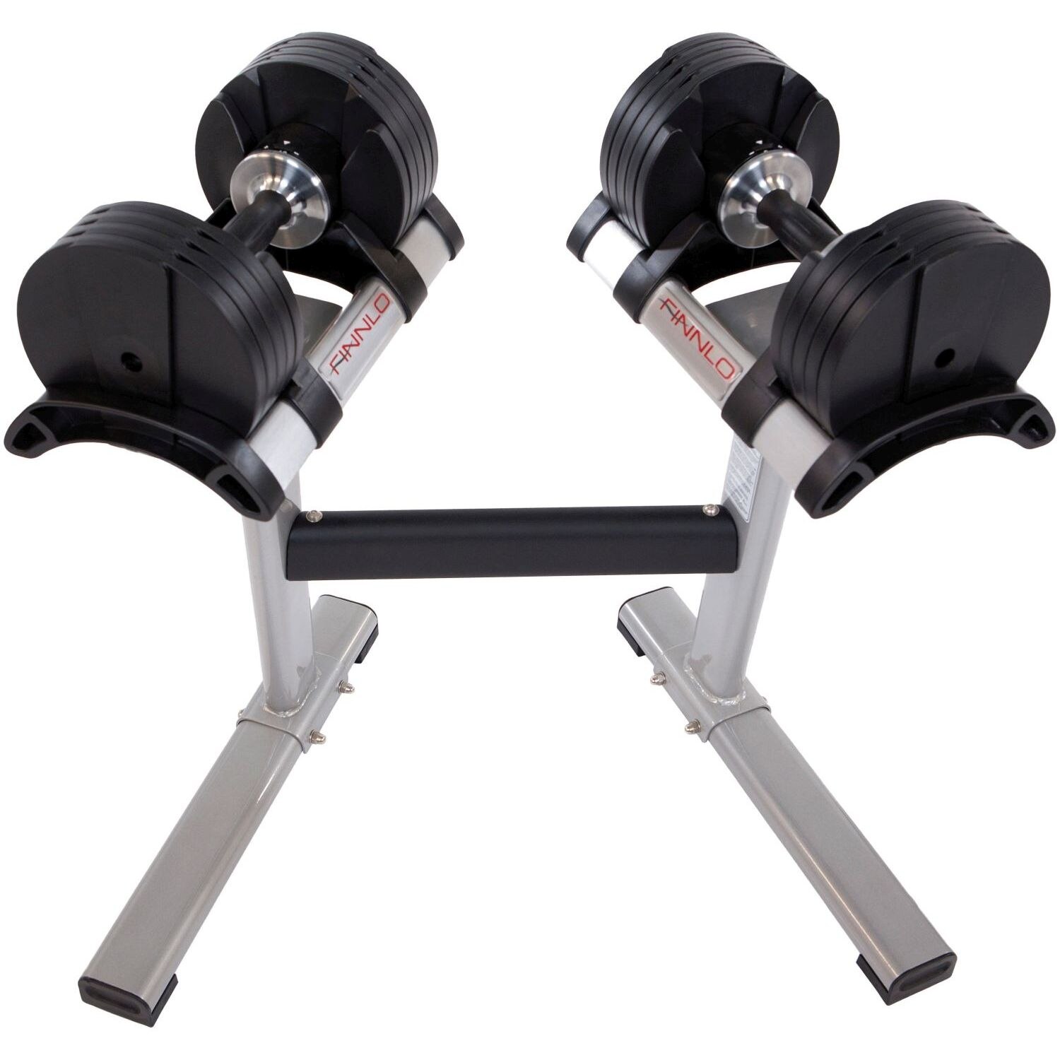 Conjunto de 2 halteres com suporte Smartlock Hammer Preto-6