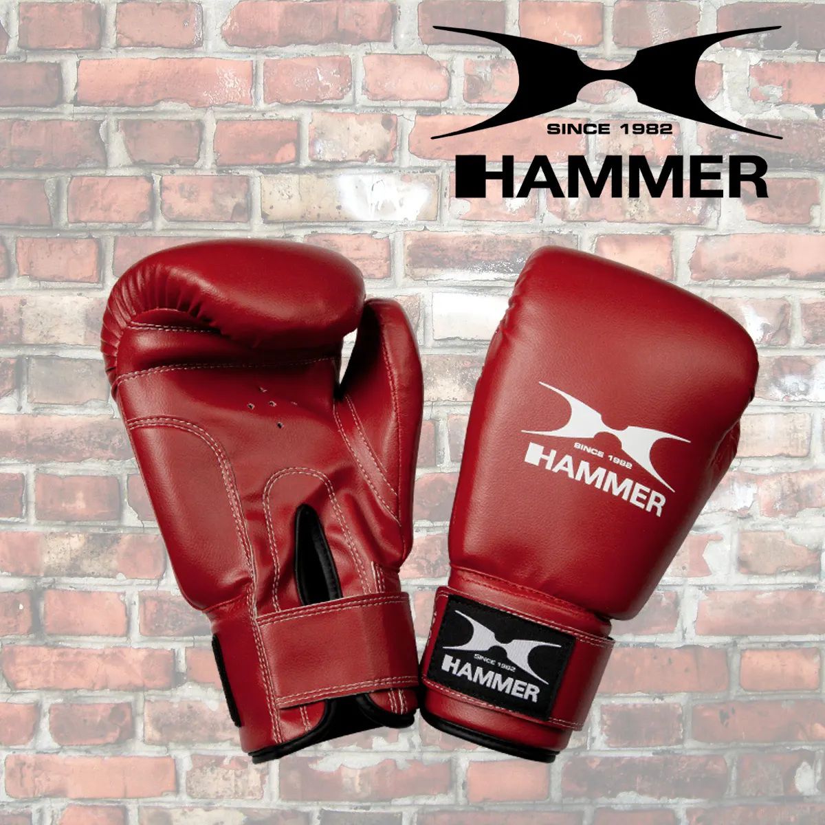 Set de Boxe Pro 60 Cm Hammer Vermelho-2