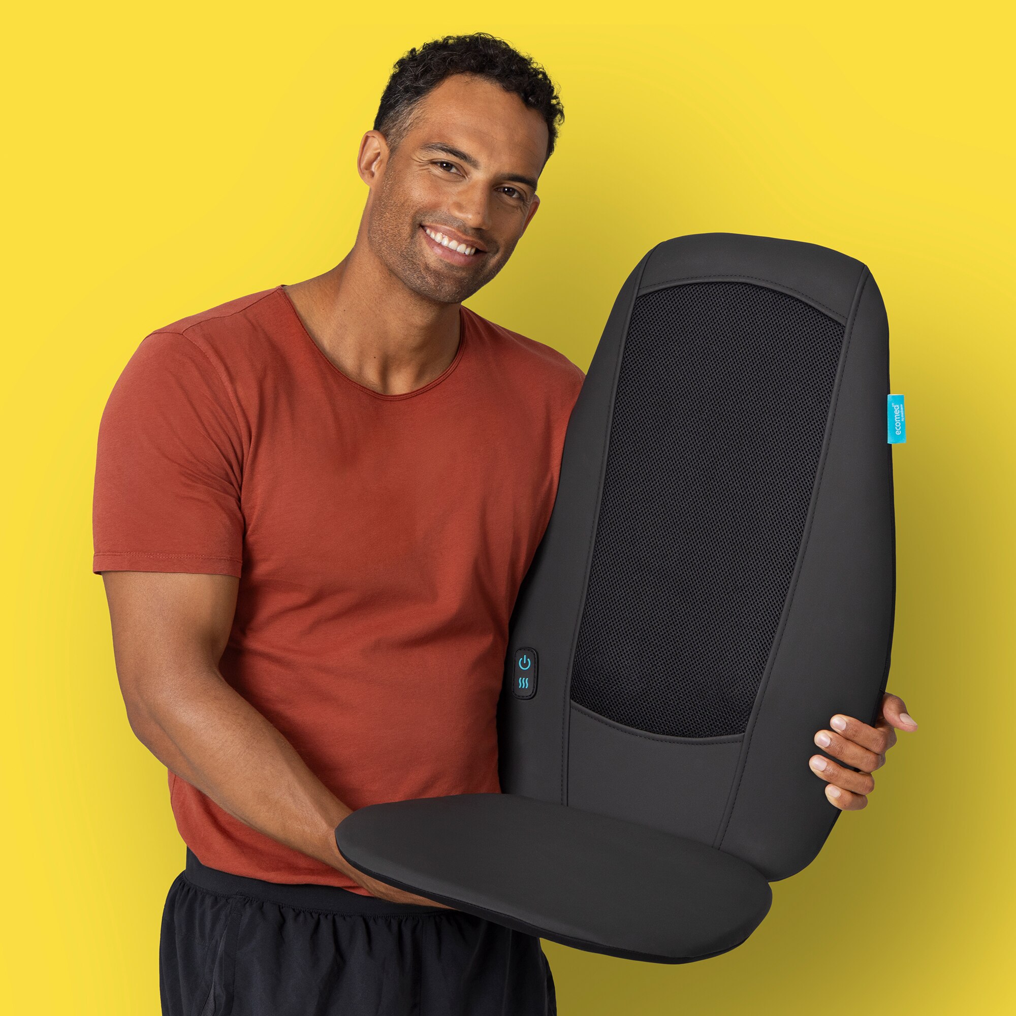 Encosto de massagem shiatsu Medisana Ecomed MC-15E com função de aquecimento Preto-3