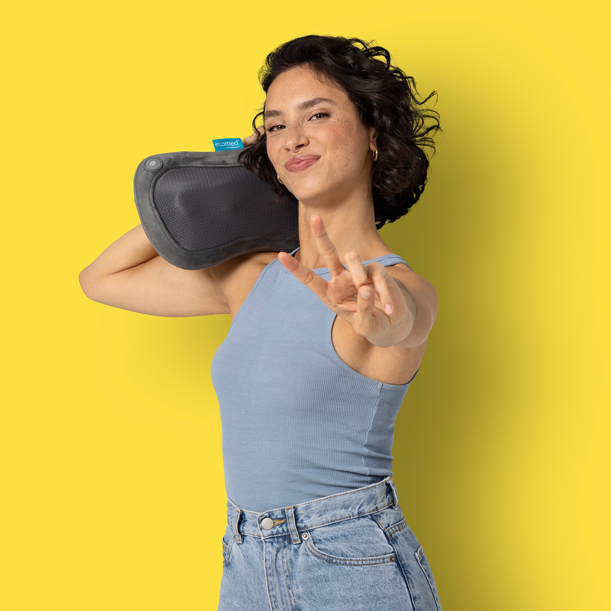 Almofada de massagem Medisana Ecomed MC-25E Cinzento-3