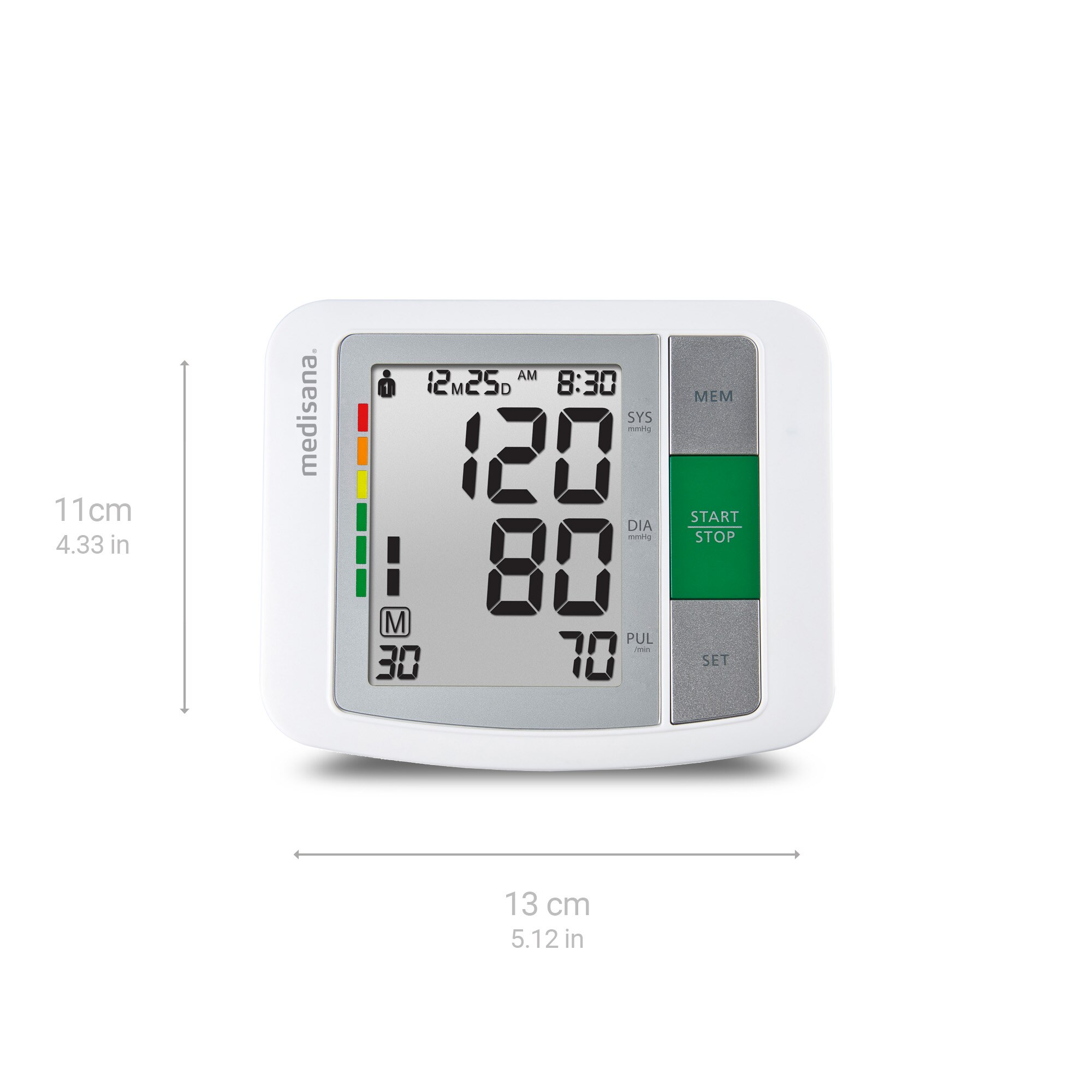 Monitor de pressão arterial de braço Medisana BU 510 Branco-2