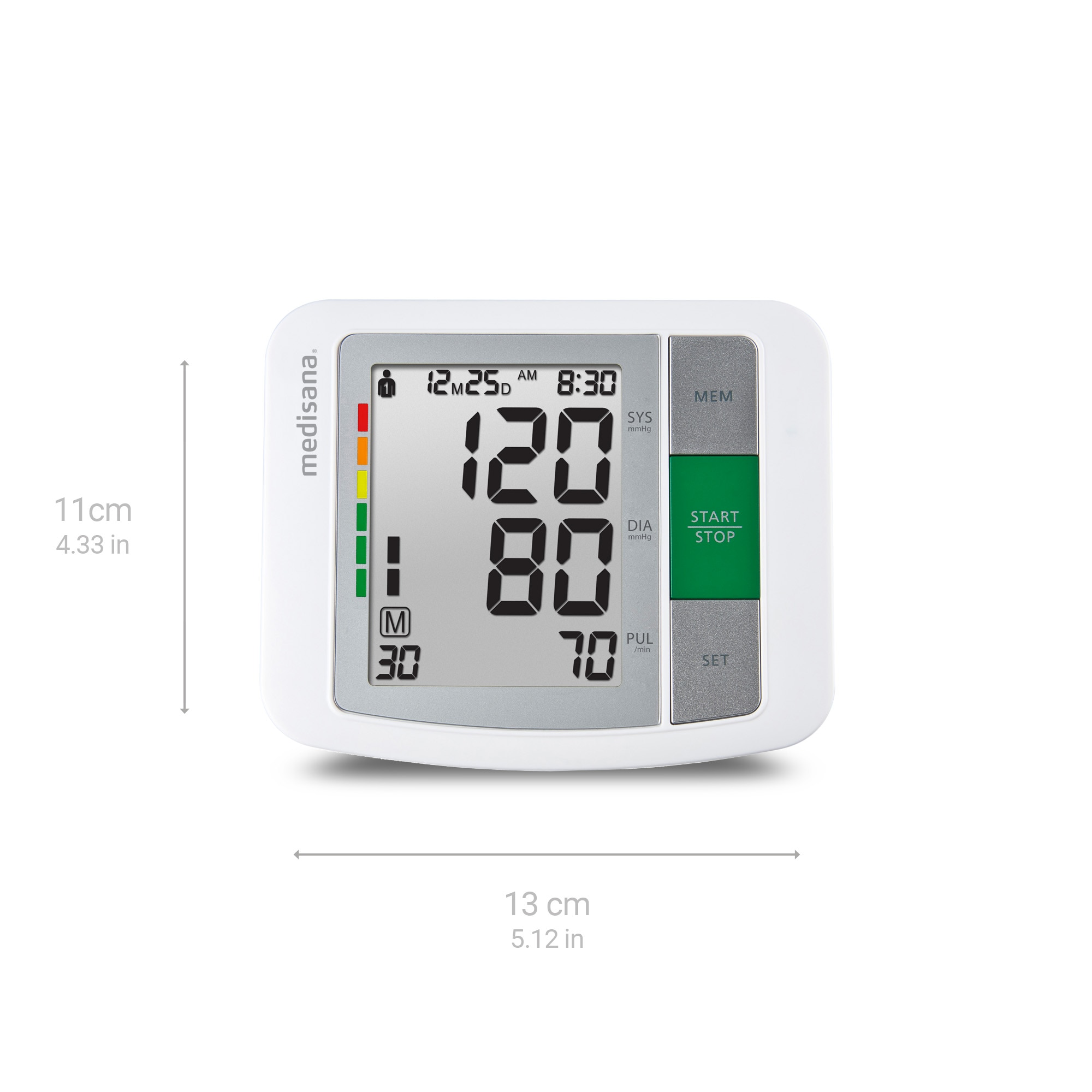 Monitor de Pressão Arterial de Braço Medisana Bu 512 Ecrã Grande e Deteção de Arritmia Branco-2