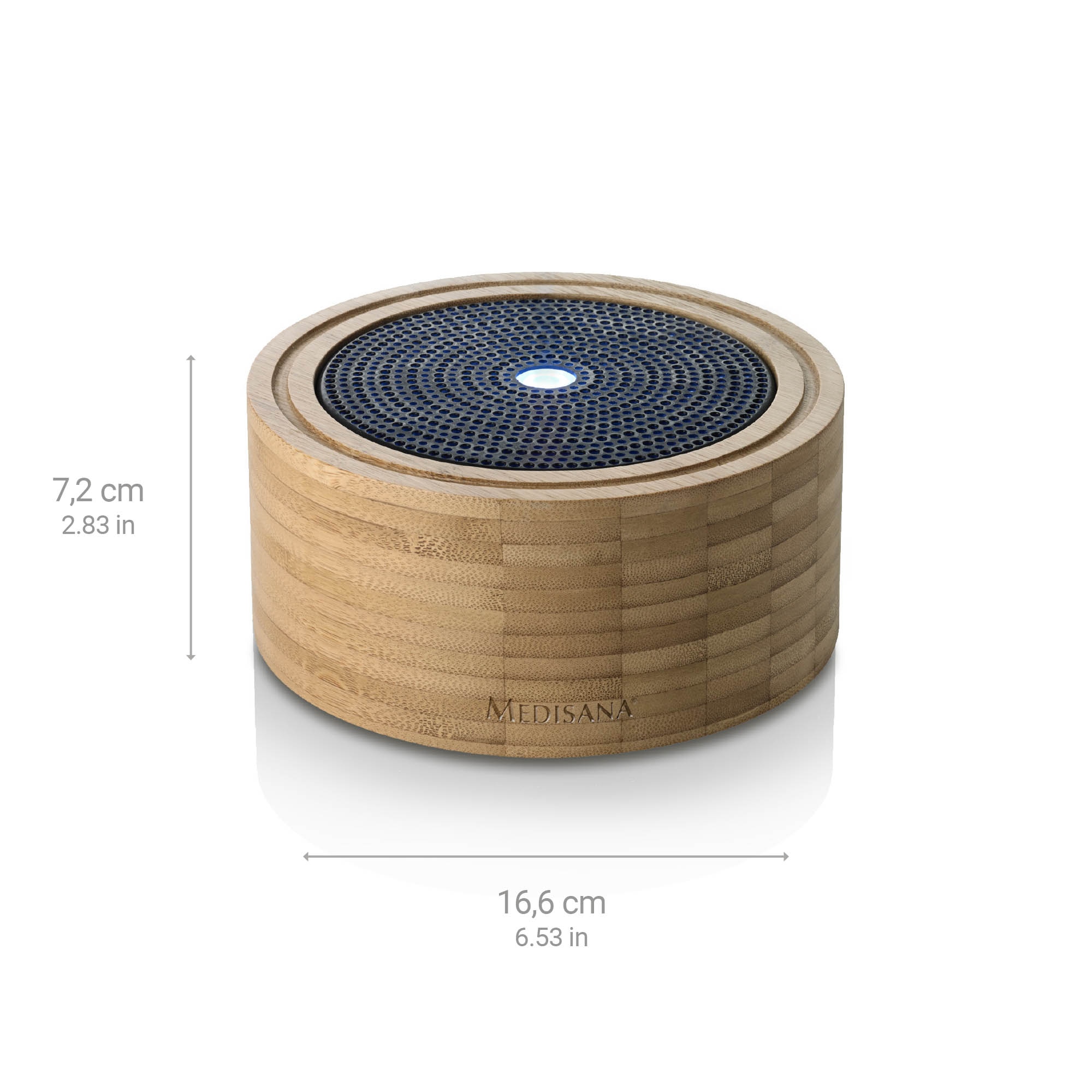 Difusor de aroma em bambu Medisana AD 625 com 6 cores Castanho-claro-2