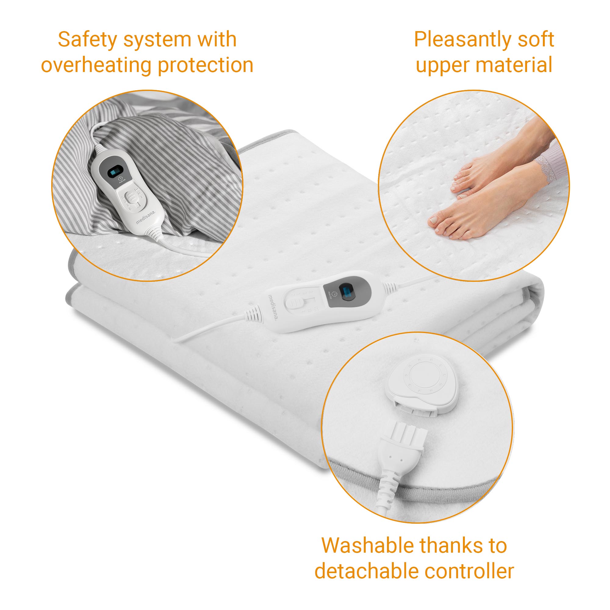 Aquecedor de cama elétrico Medisana HU 666 Branco-3