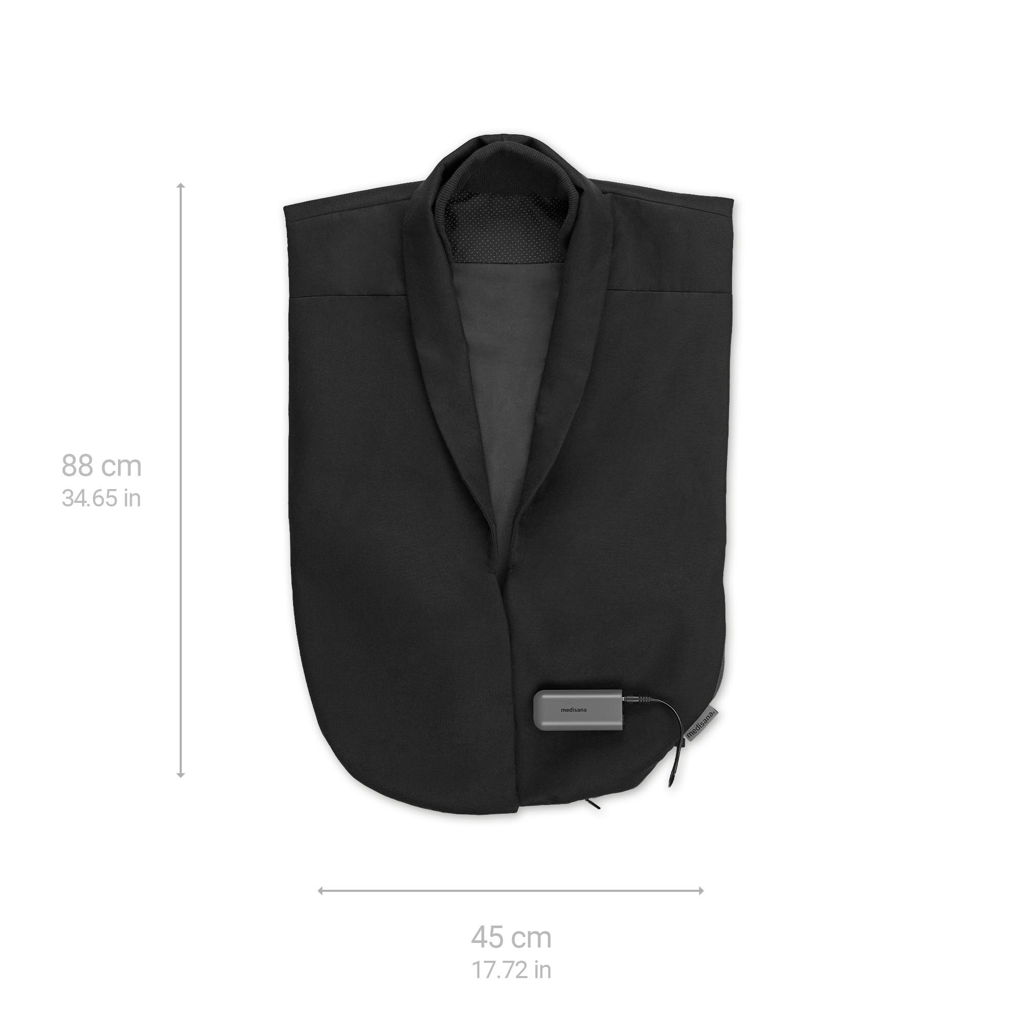 Capa longa aquecida sem fio Medisana OL 150 Cinzento-2