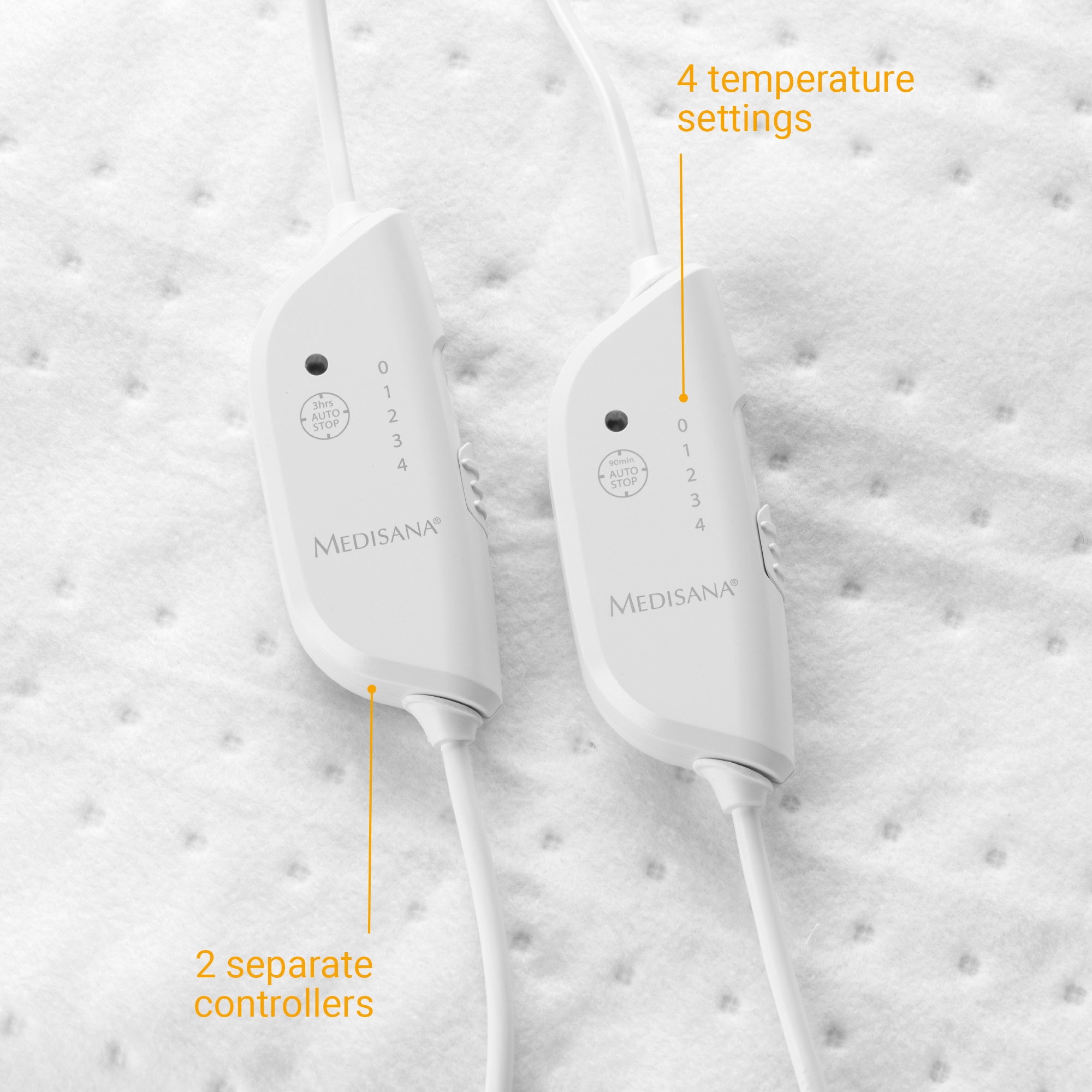 Aquecedor de cama duplo elétrico Medisana HU 676 Branco-5