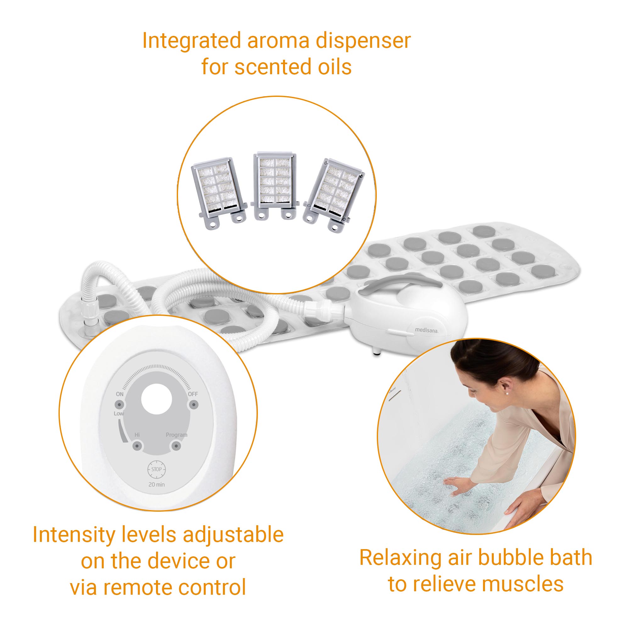 Tapete de jacuzzi Medisana MBH Branco-3