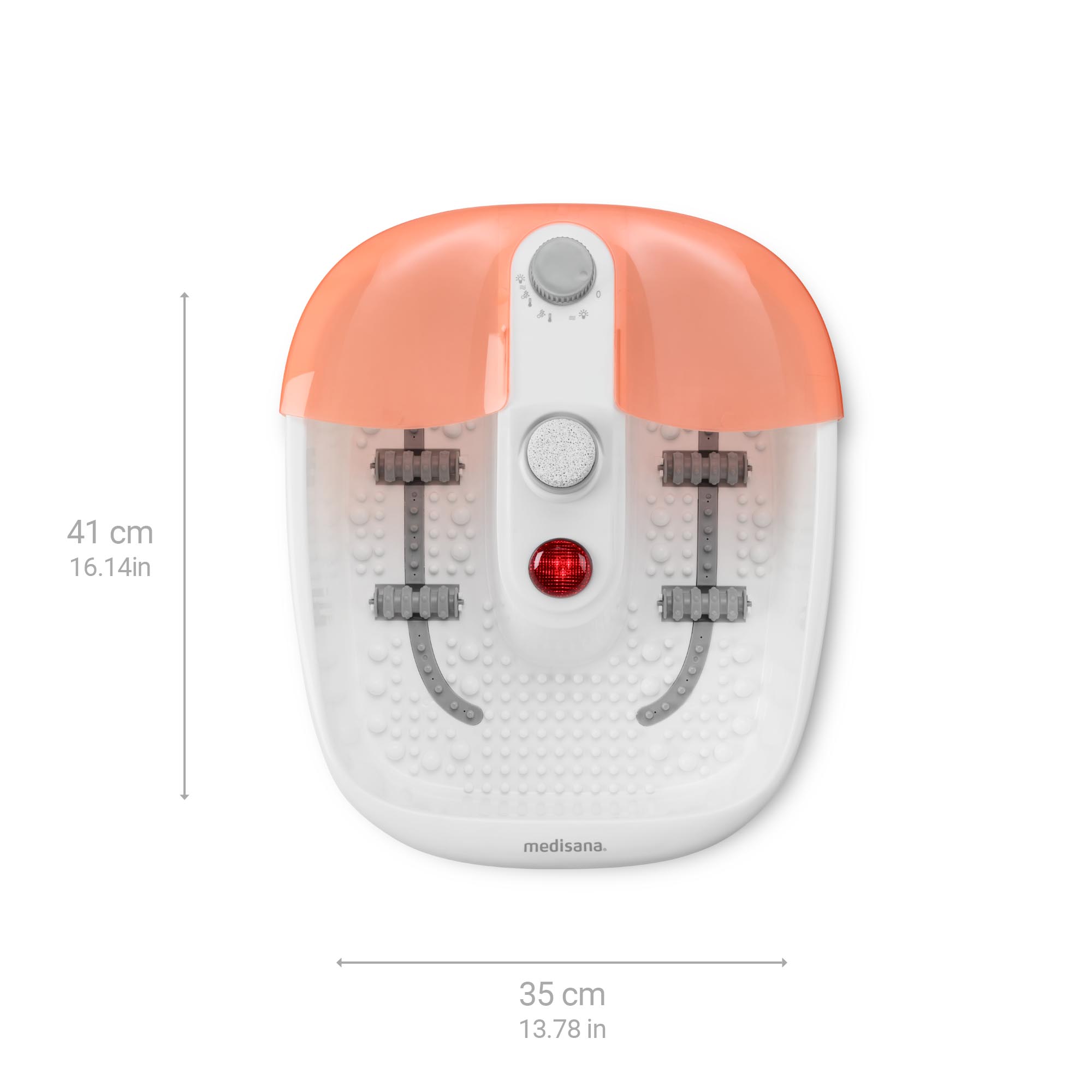 Medisana FS 883 hidromassagem nos pés com luz vermelha Branco-2