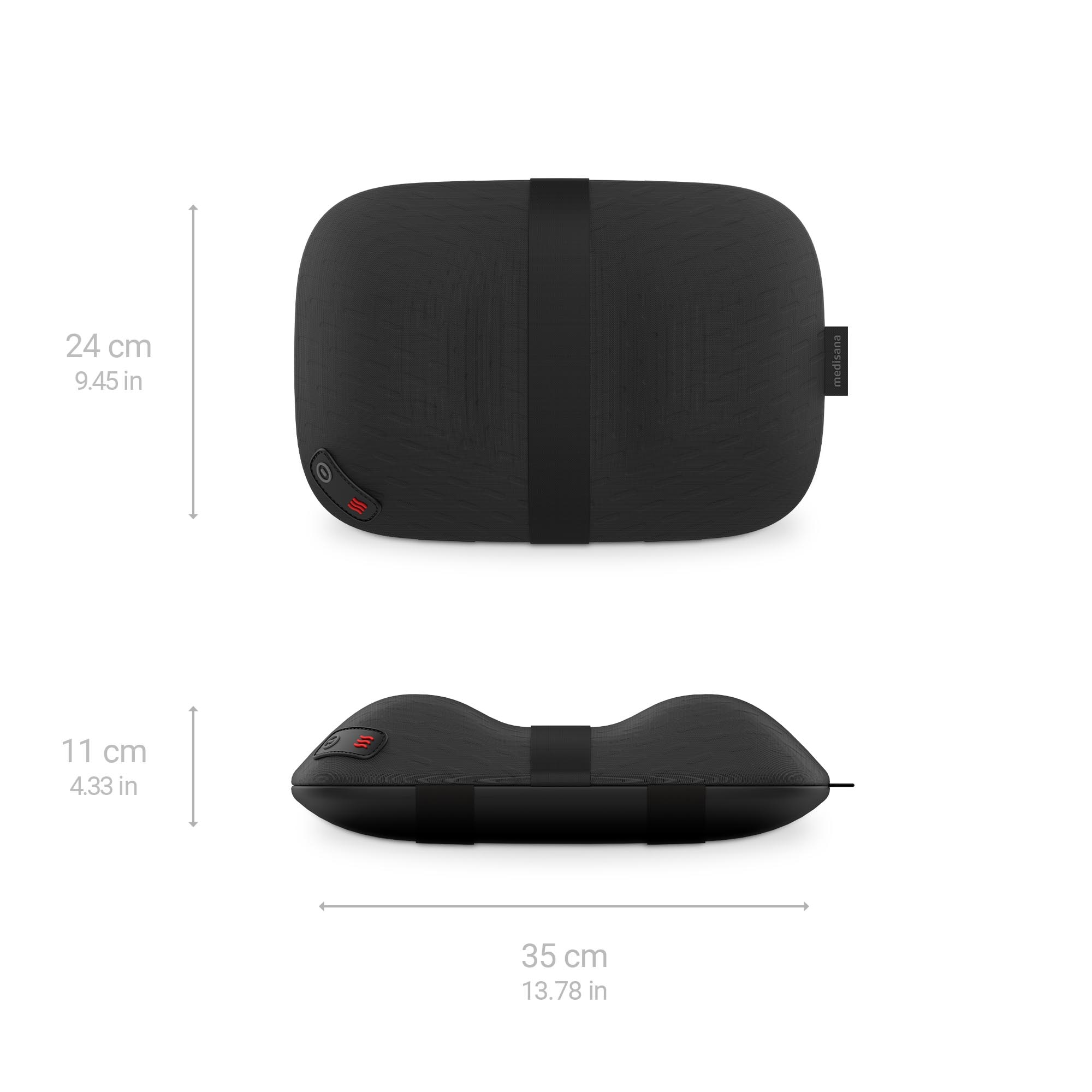 Almofada de massagem Shiatsu Contour Medisana CL 300 com tecnologia Ergonômica Flex Preto-2
