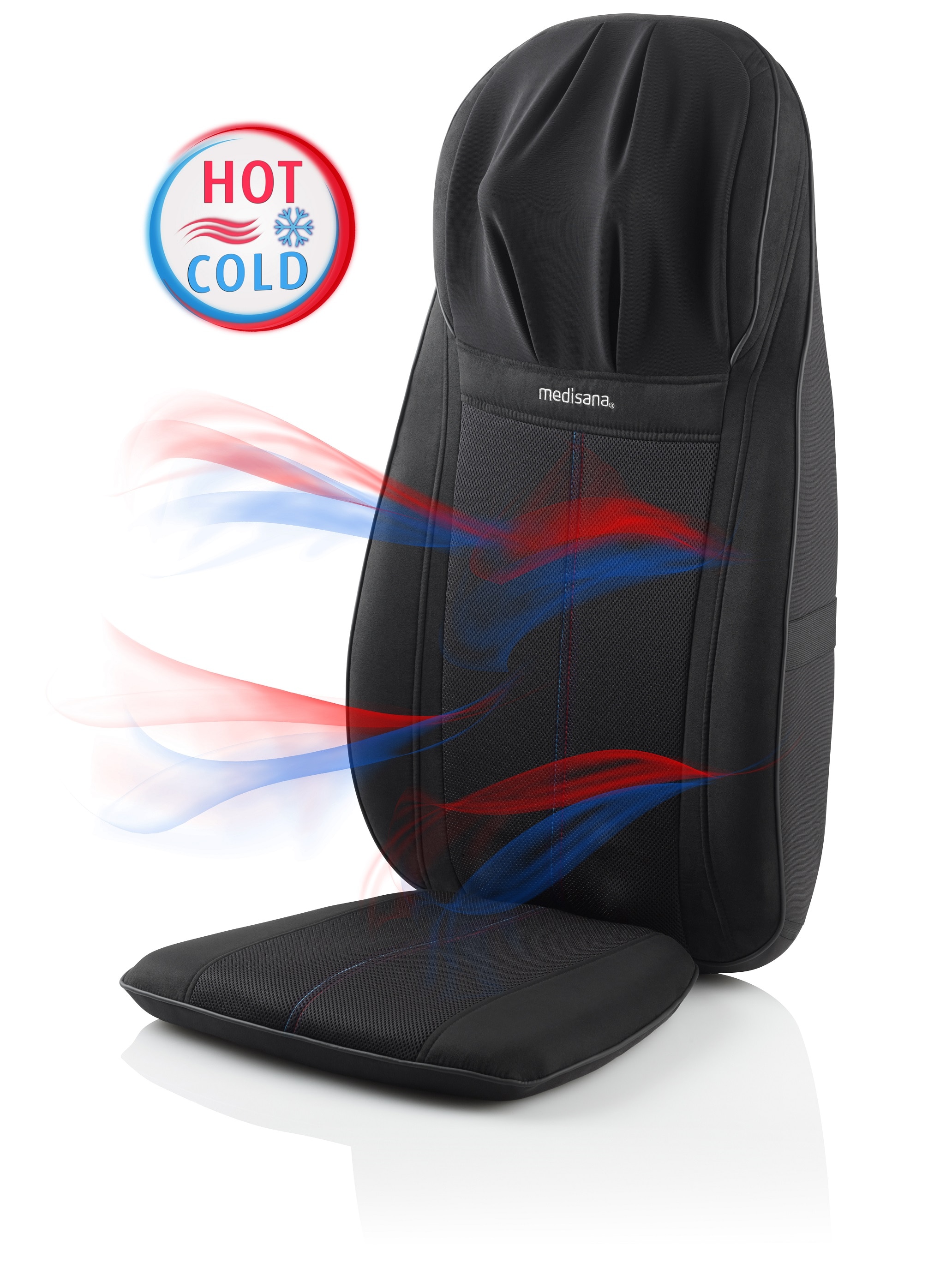 Encosto de massagem Shiatsu Medisana MC 828 com função quente e fria Cinzento-3