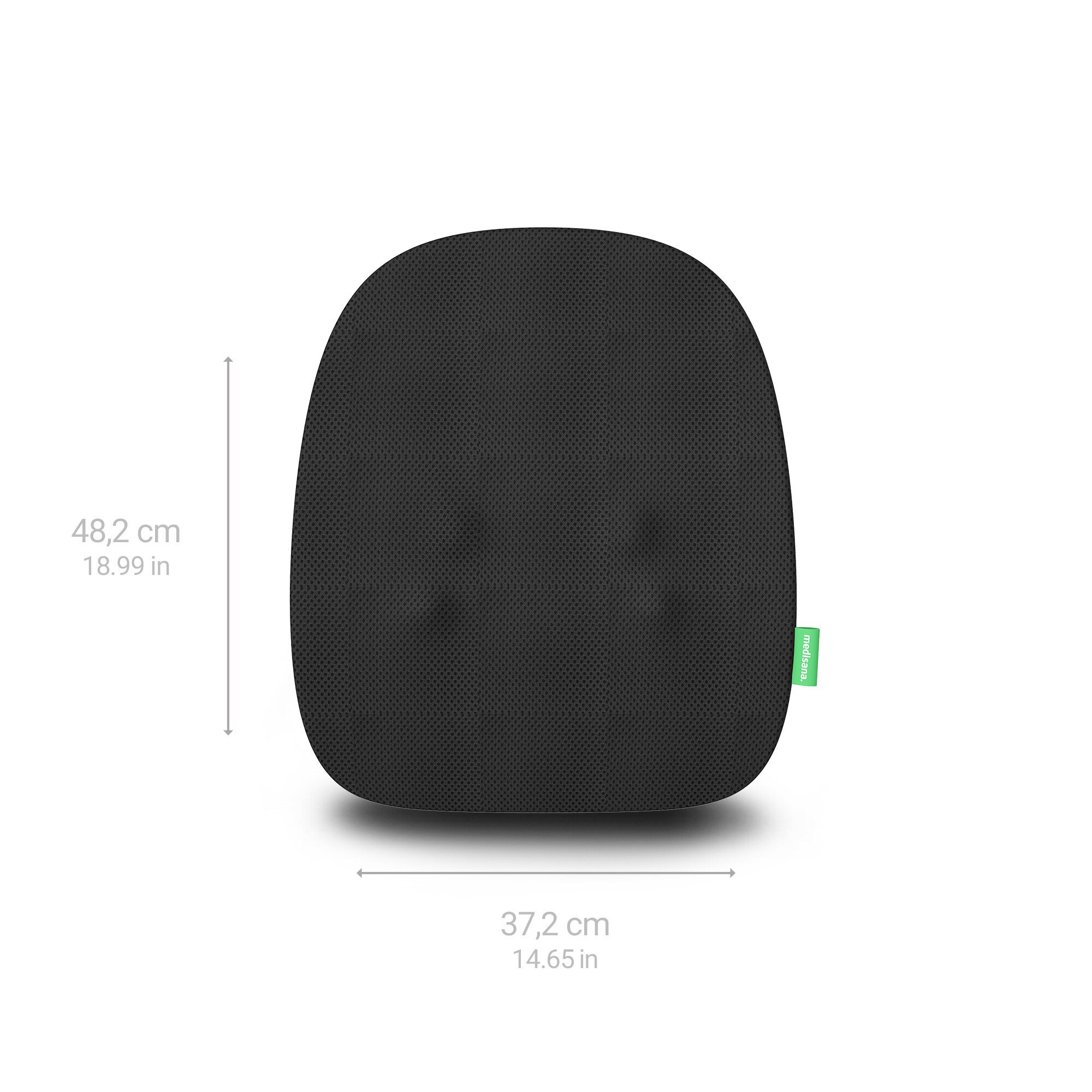Massajador de Costas sem Fios Medisana MC 500 com Shiatsu e Bateria Recarregável Preto-2