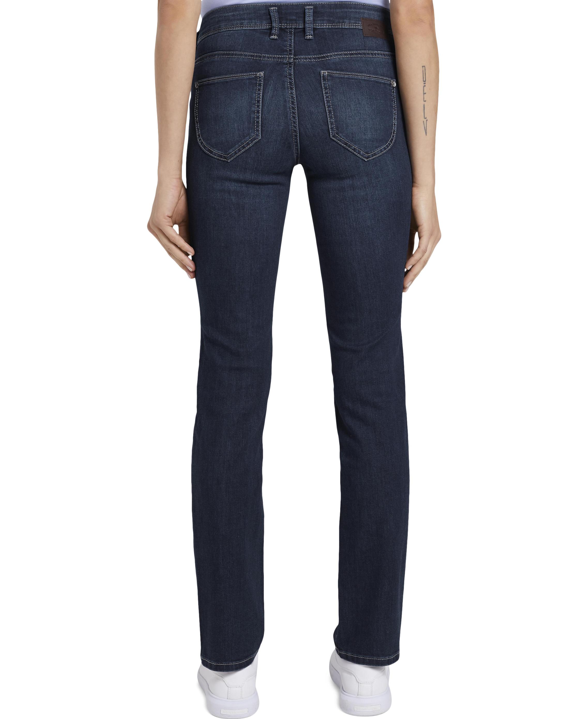 Jeans com Corte a Direito Alexa de Cintura Média Azul-2