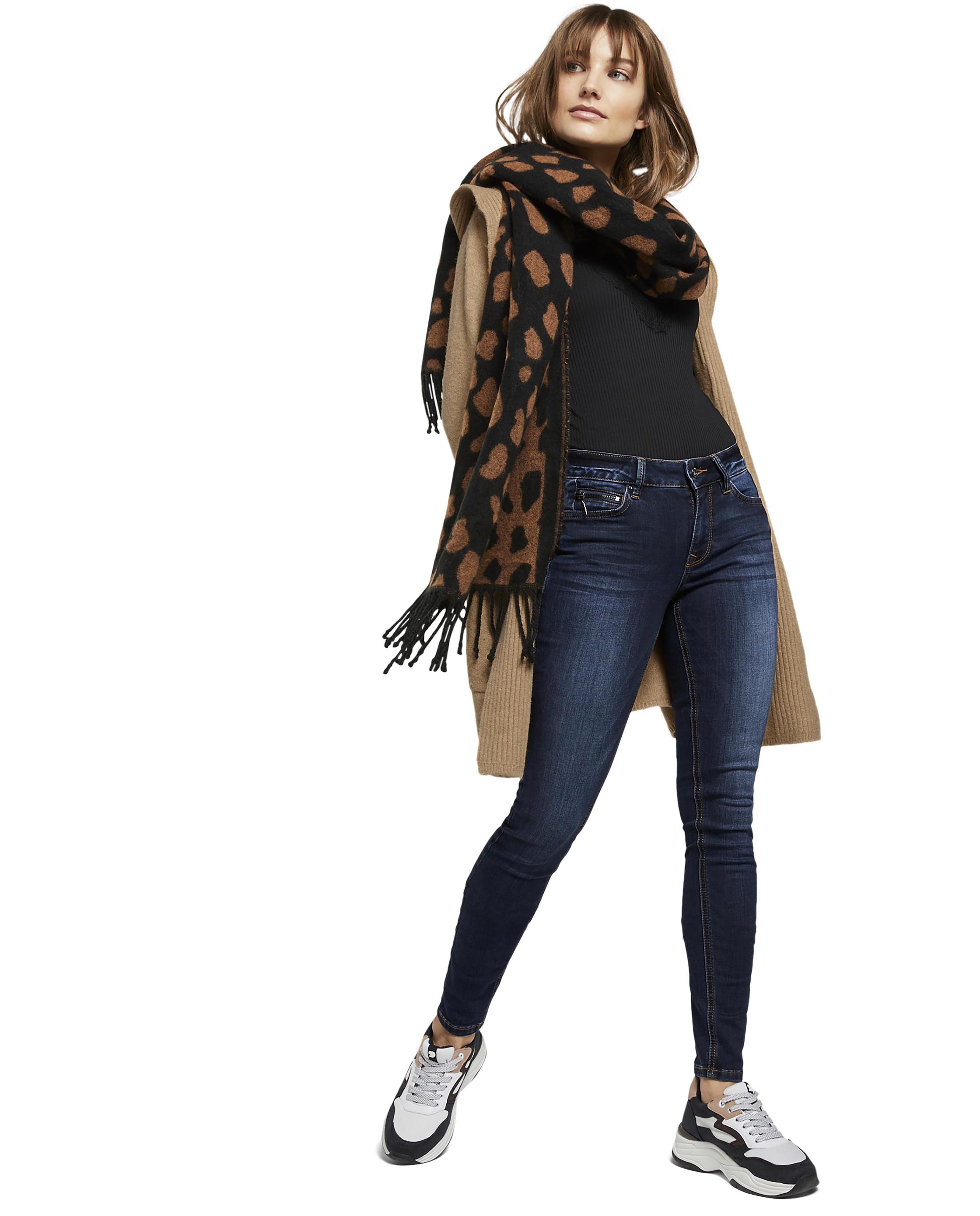 Jeans Jona Extra Skinny Efeito Desgastado Azul-1