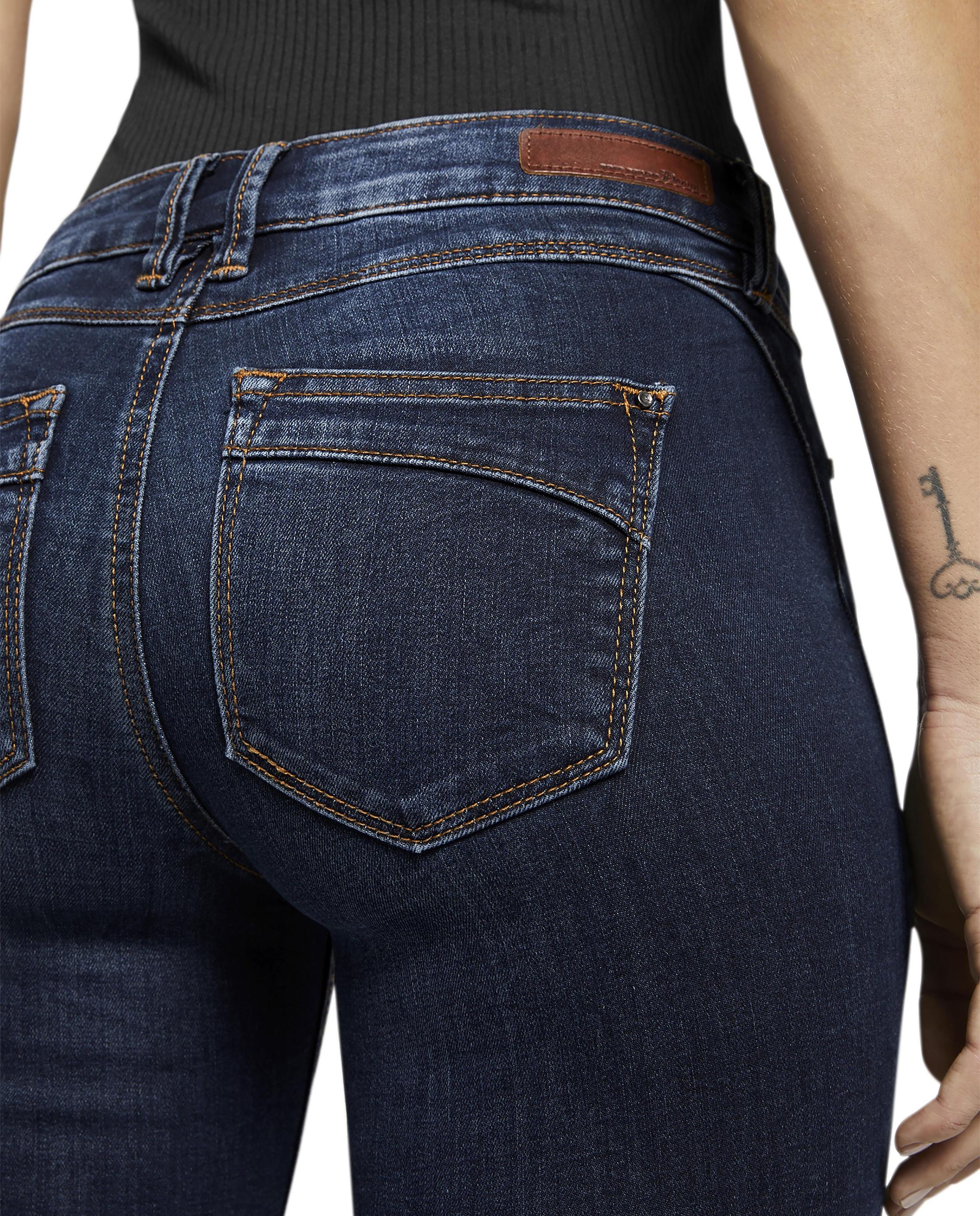Jeans Jona Extra Skinny Efeito Desgastado Azul-6