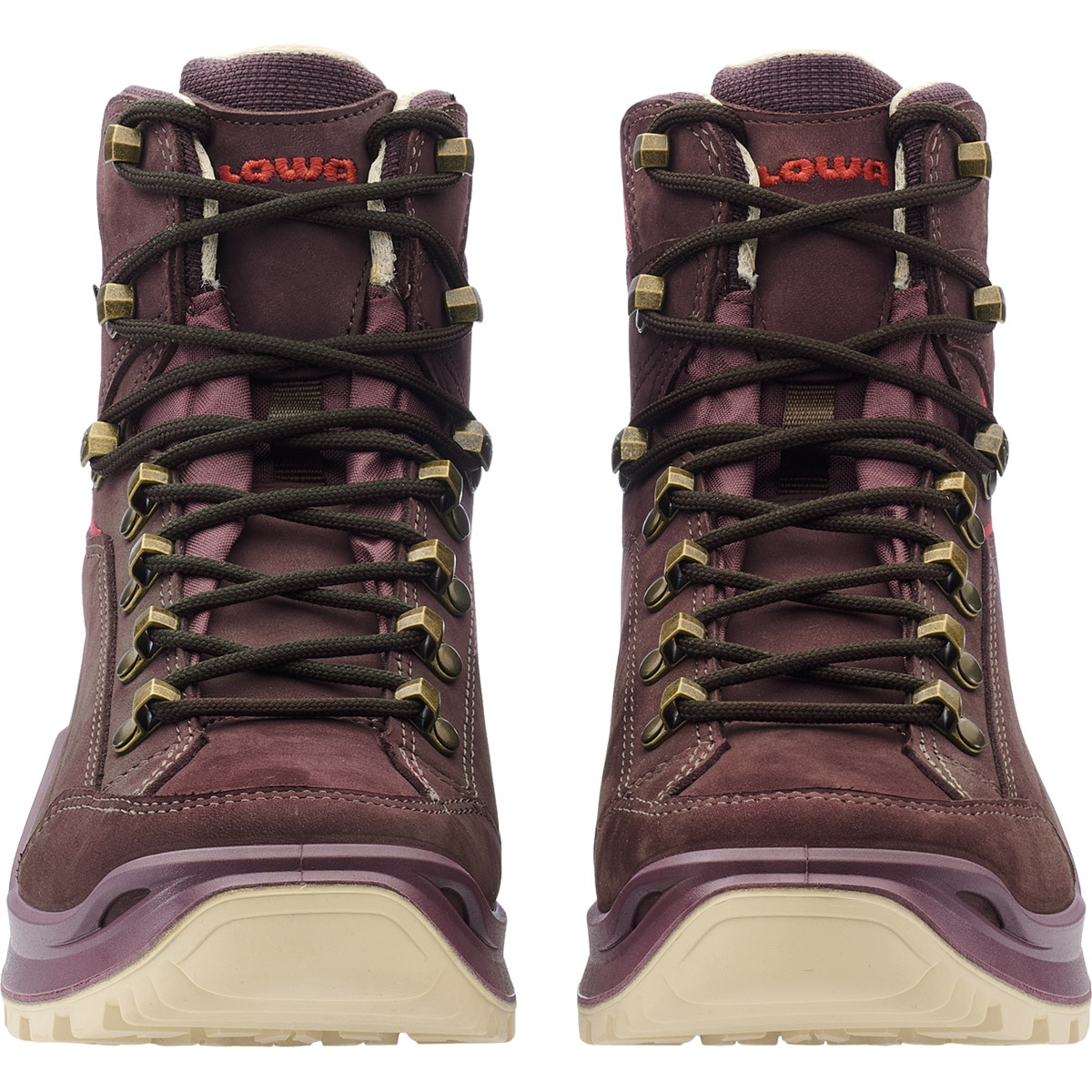 Botas de Montanha Renegade Evo Gtx Mid Ws Lowa Bordeaux-4