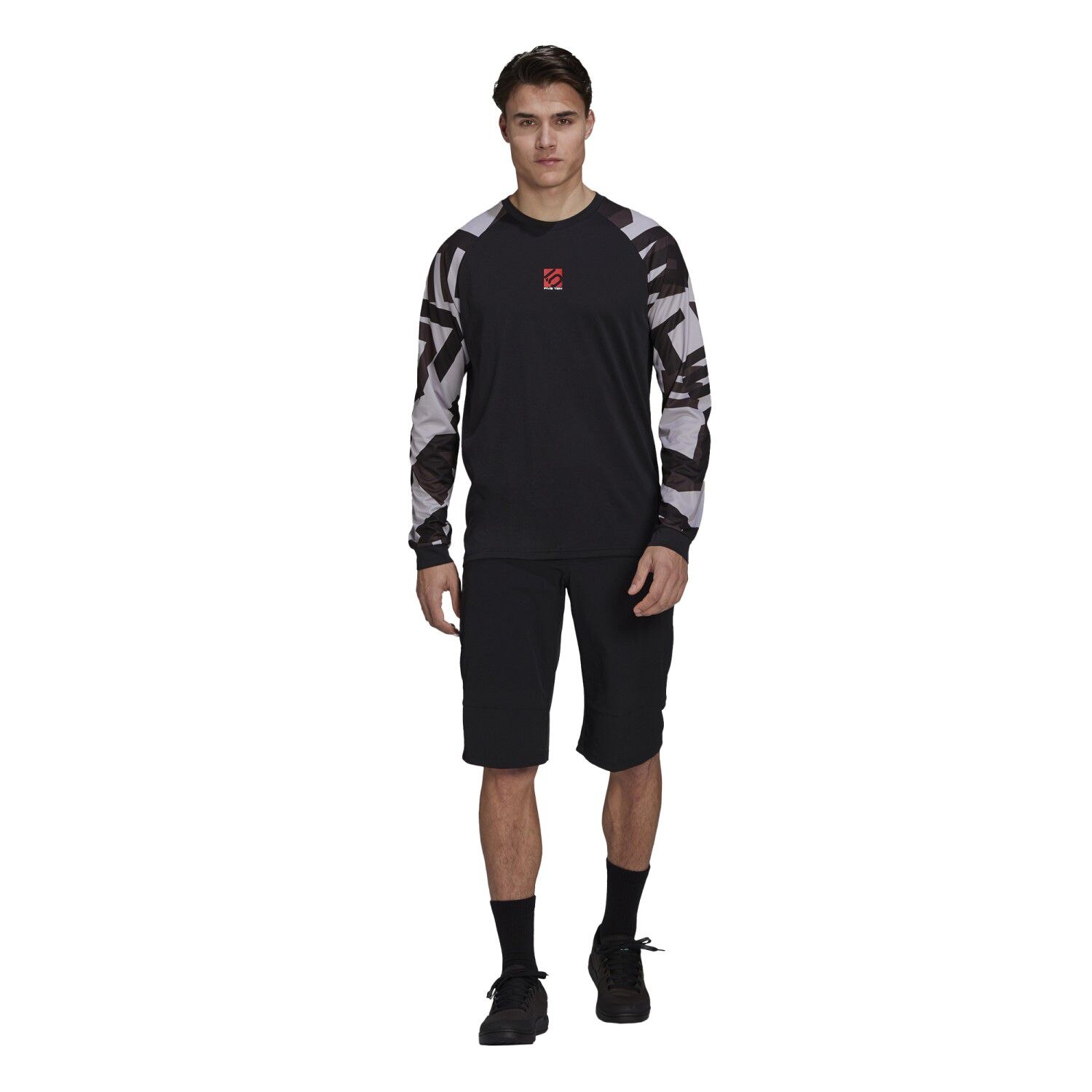 T-shirt de Ciclismo 5.10 Trailx Ls Adidas Preto-2