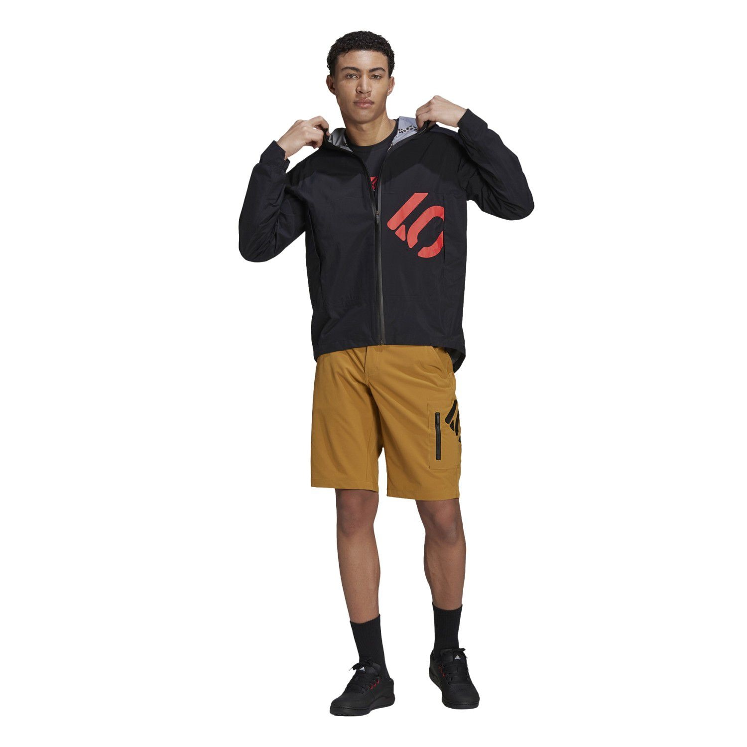 Casaco Impermeável de Ciclismo 5.10 Rain Adidas Preto-2