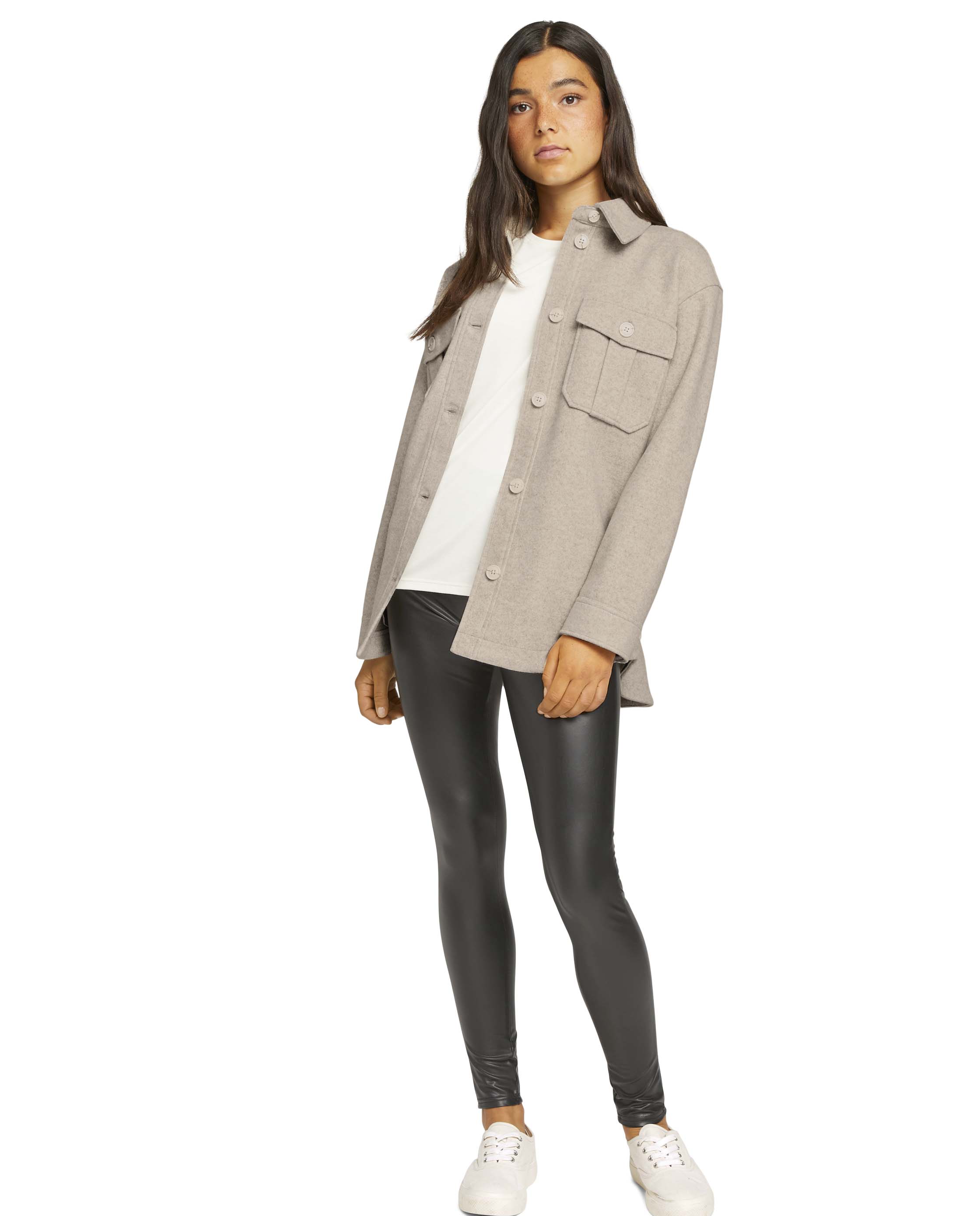 Imagem 0 de Leggings com Aspeto de Couro