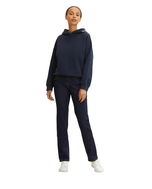 Imagem 0 de Jeans com Corte a Direito Alexa de Cintura Média