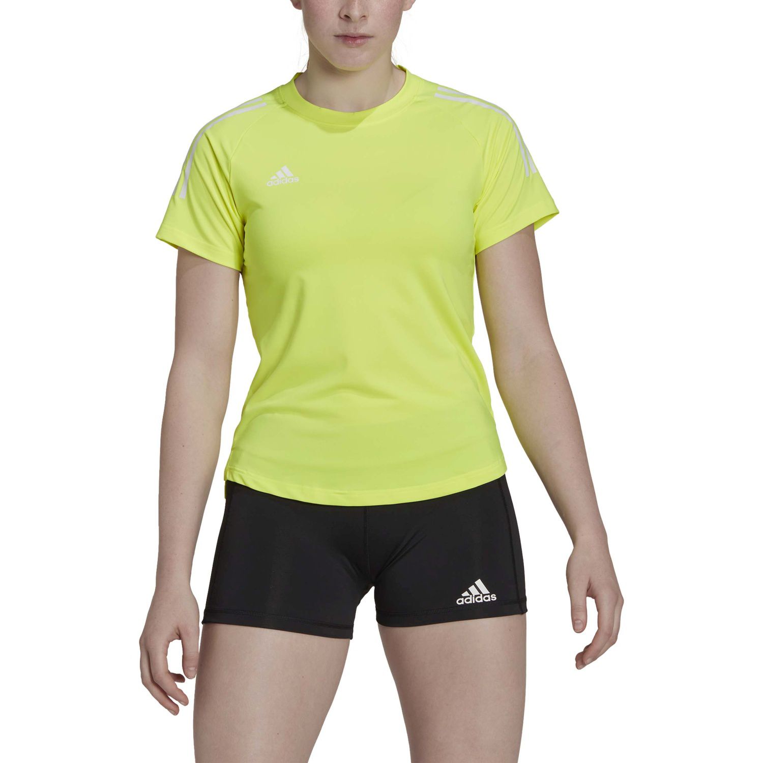 T-shirt de Voleibol Hilo Adidas Amarelo-3