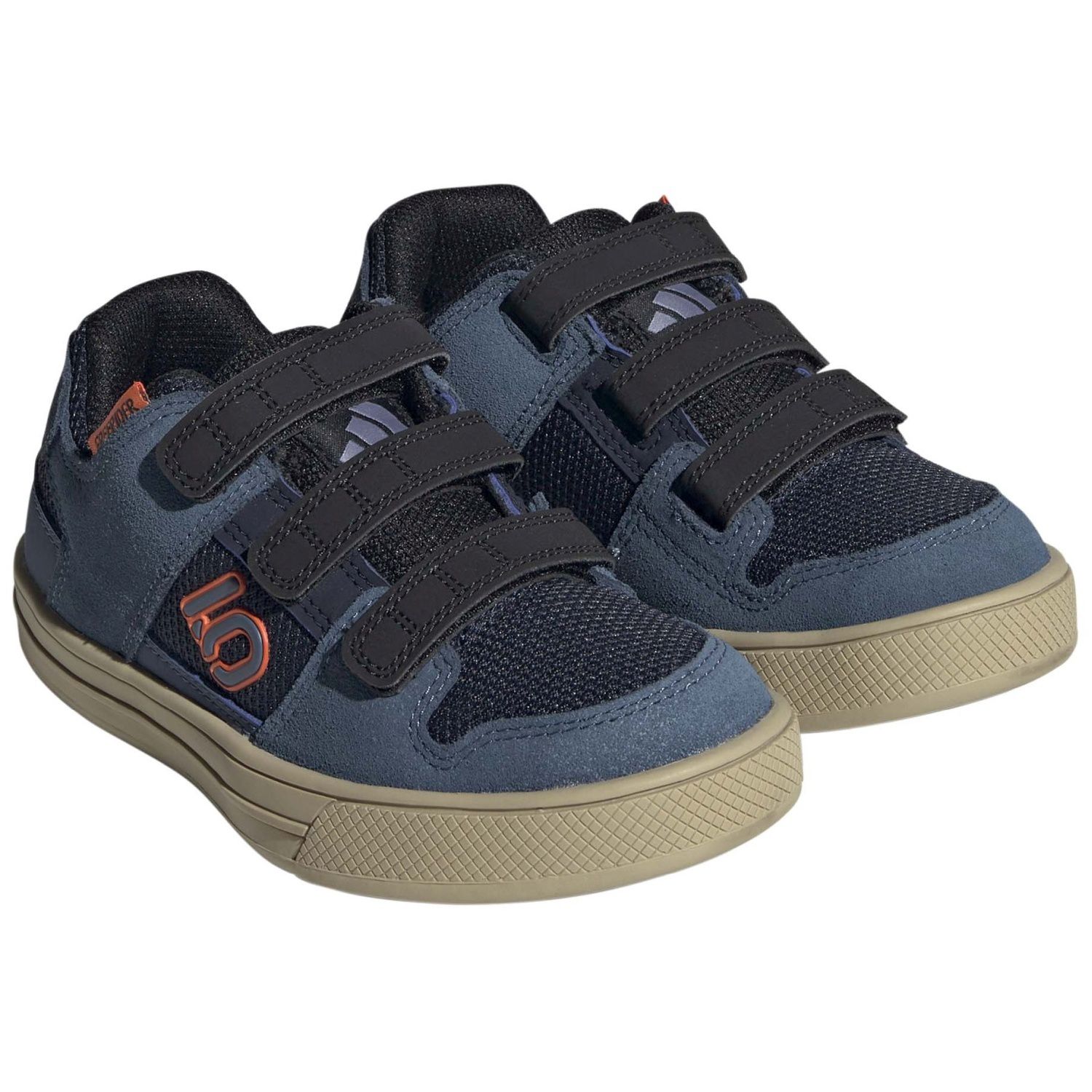 Sapatilhas de Ciclismo Infantil 5.10 Freerider Kids Vcs Plataforma Adidas Azul-4