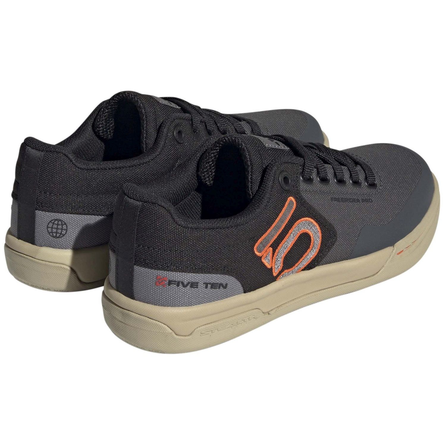 Sapatilhas de Ciclismo 5.10 Freerider Pro Canvas W Plataforma Adidas Cinzento-5