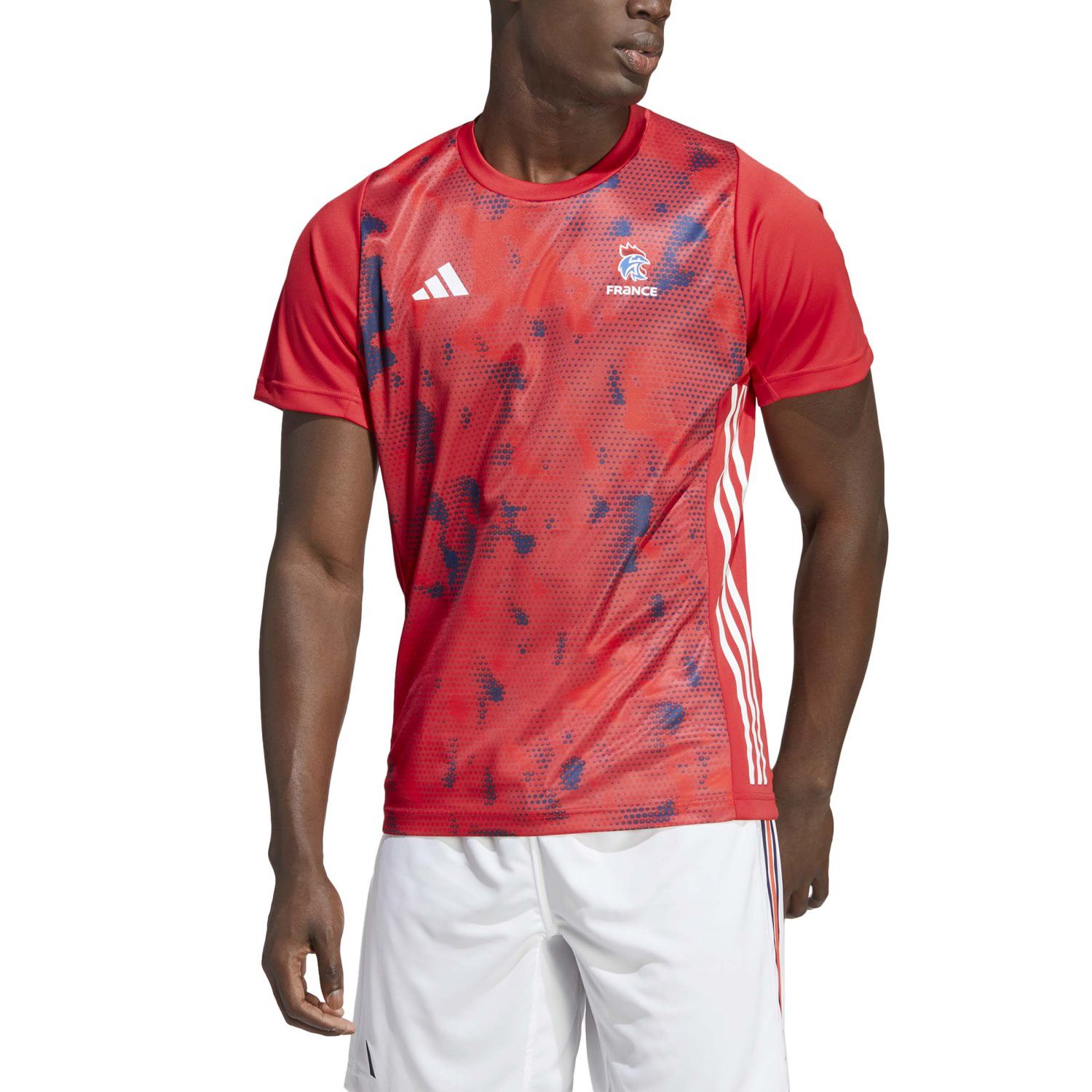 T-shirt de Andebol Ffhb Adidas Vermelho-3