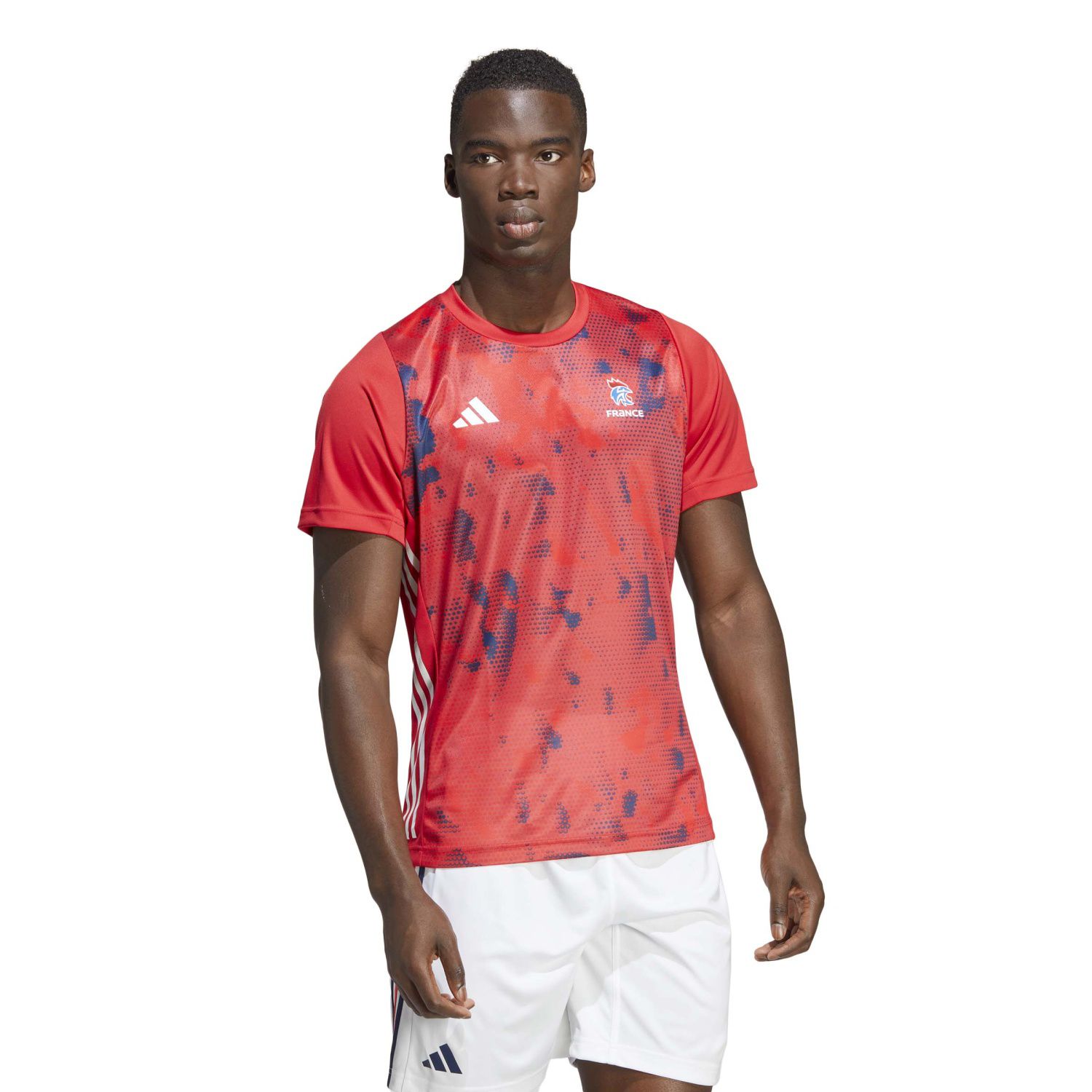 T-shirt de Andebol Ffhb Adidas Vermelho-4