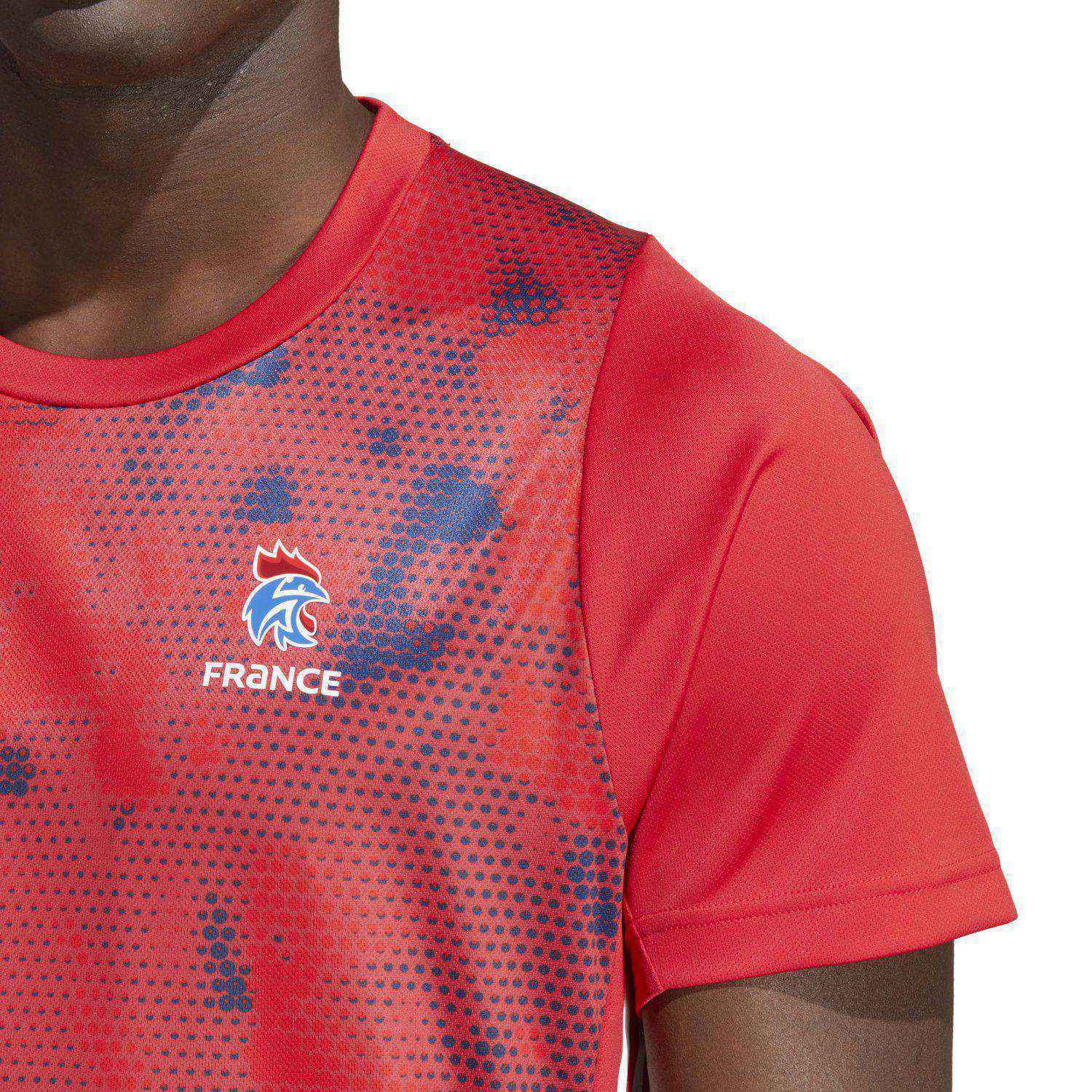T-shirt de Andebol Ffhb Adidas Vermelho-5