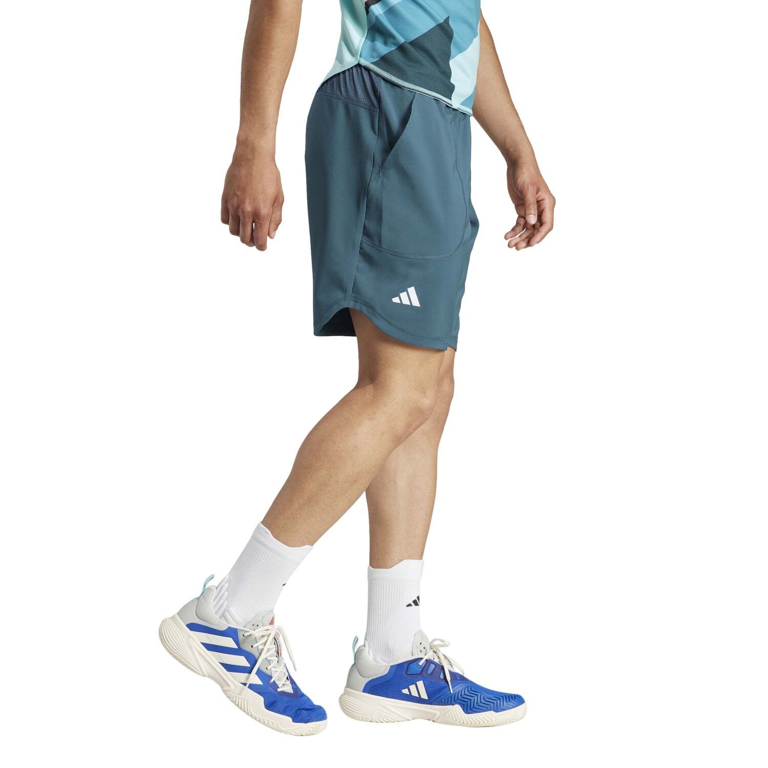 Calças Curtas de Ténis e Pádel Ny Mtbr Adidas Verde-azulado-3
