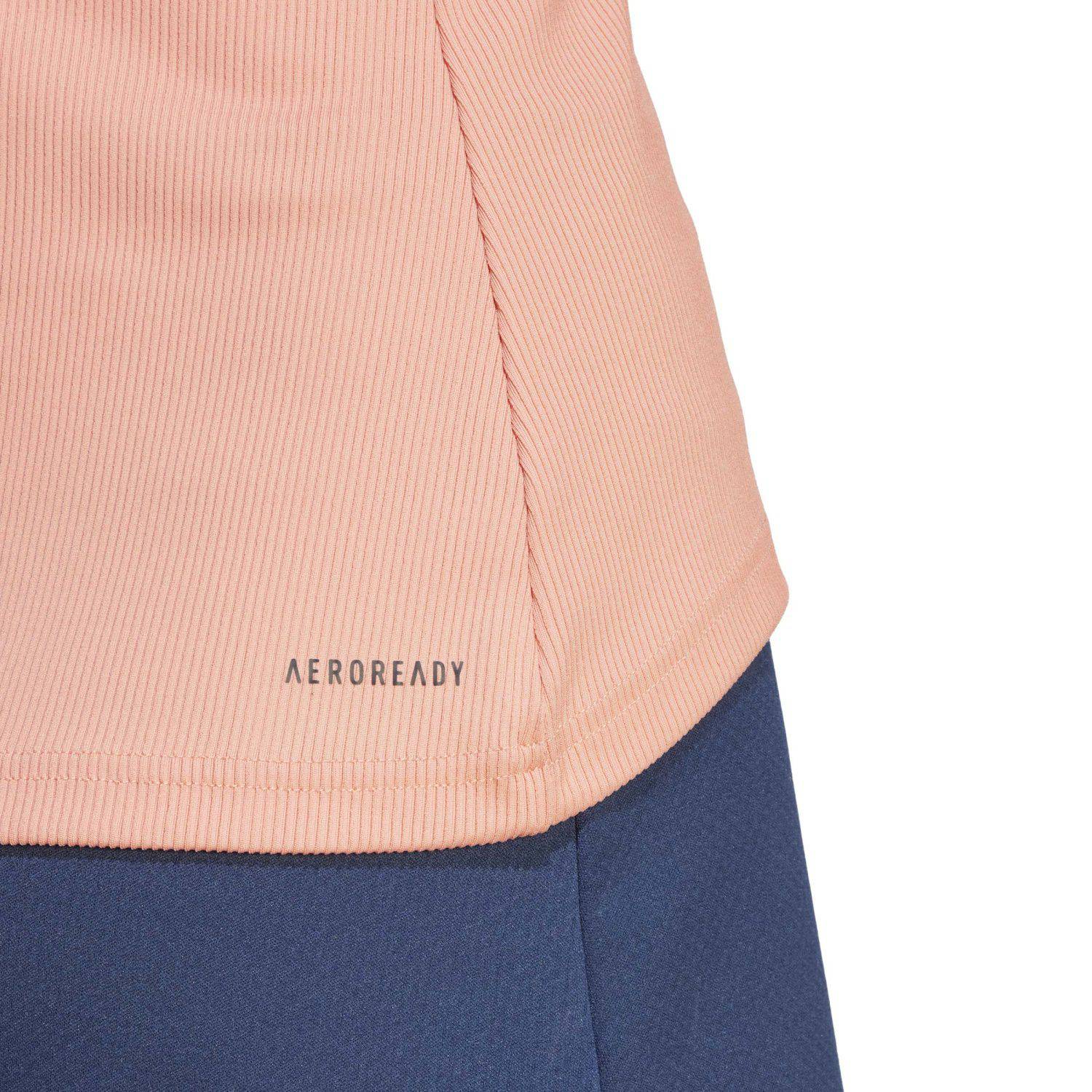 T-shirt de Ténis e Padel Clubhouse Adidas Rosa-6
