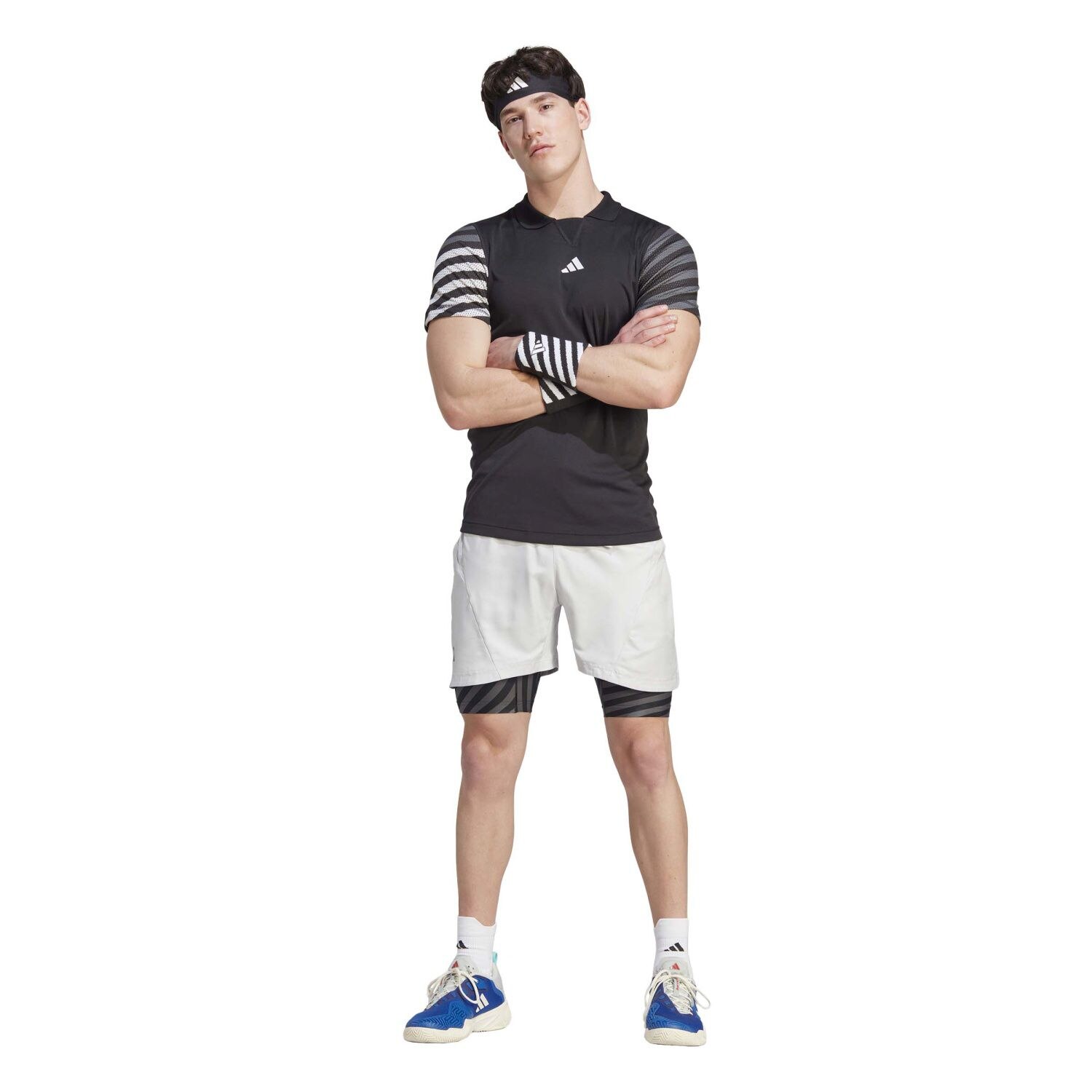 Polo de Ténis e Padel Ny Flft Adidas Preto-5