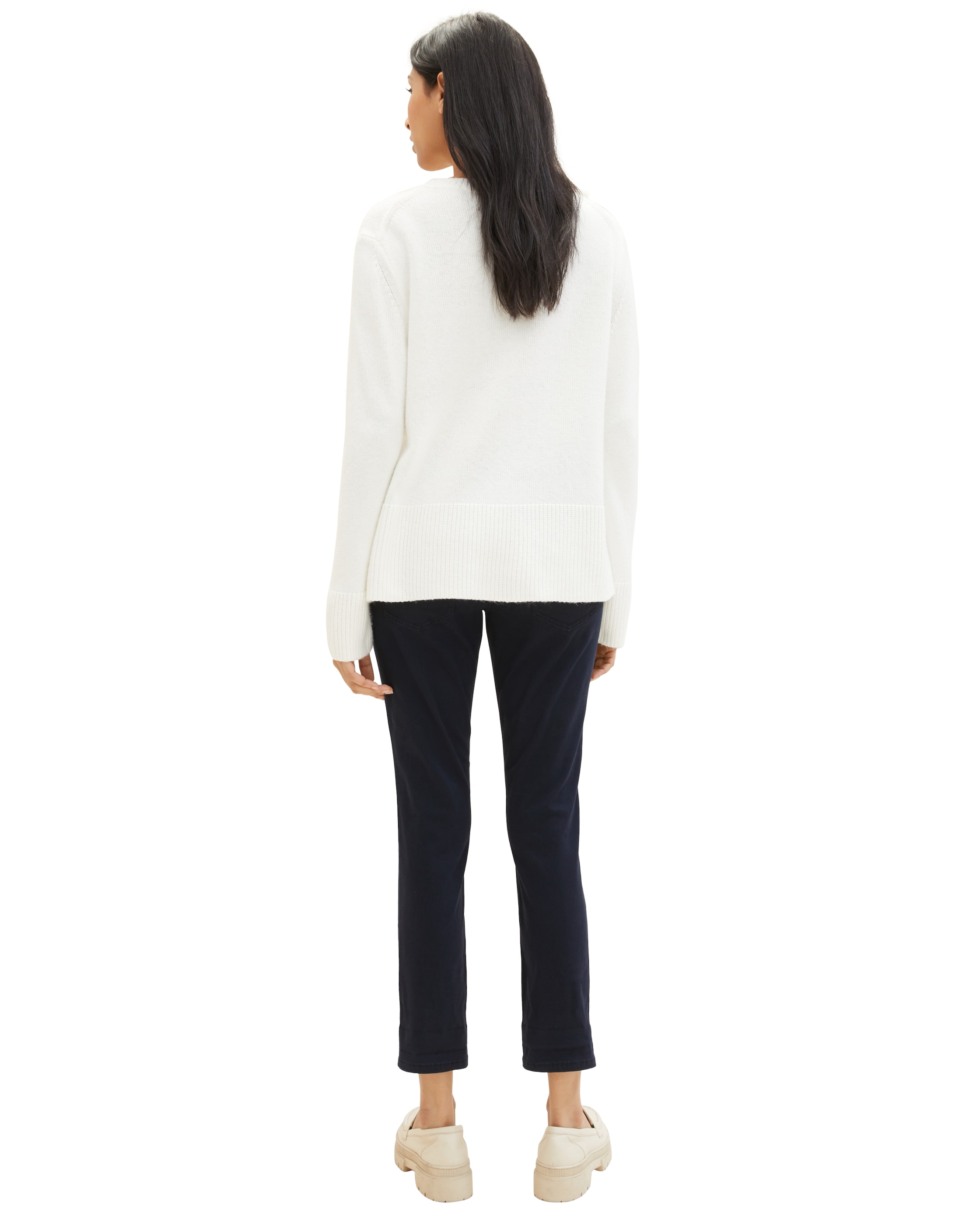Jeans Tapered Fit com Cordão Azul-2