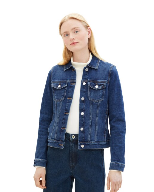 Imagem 0 de Blusão Jeans com Corte Regular Liso